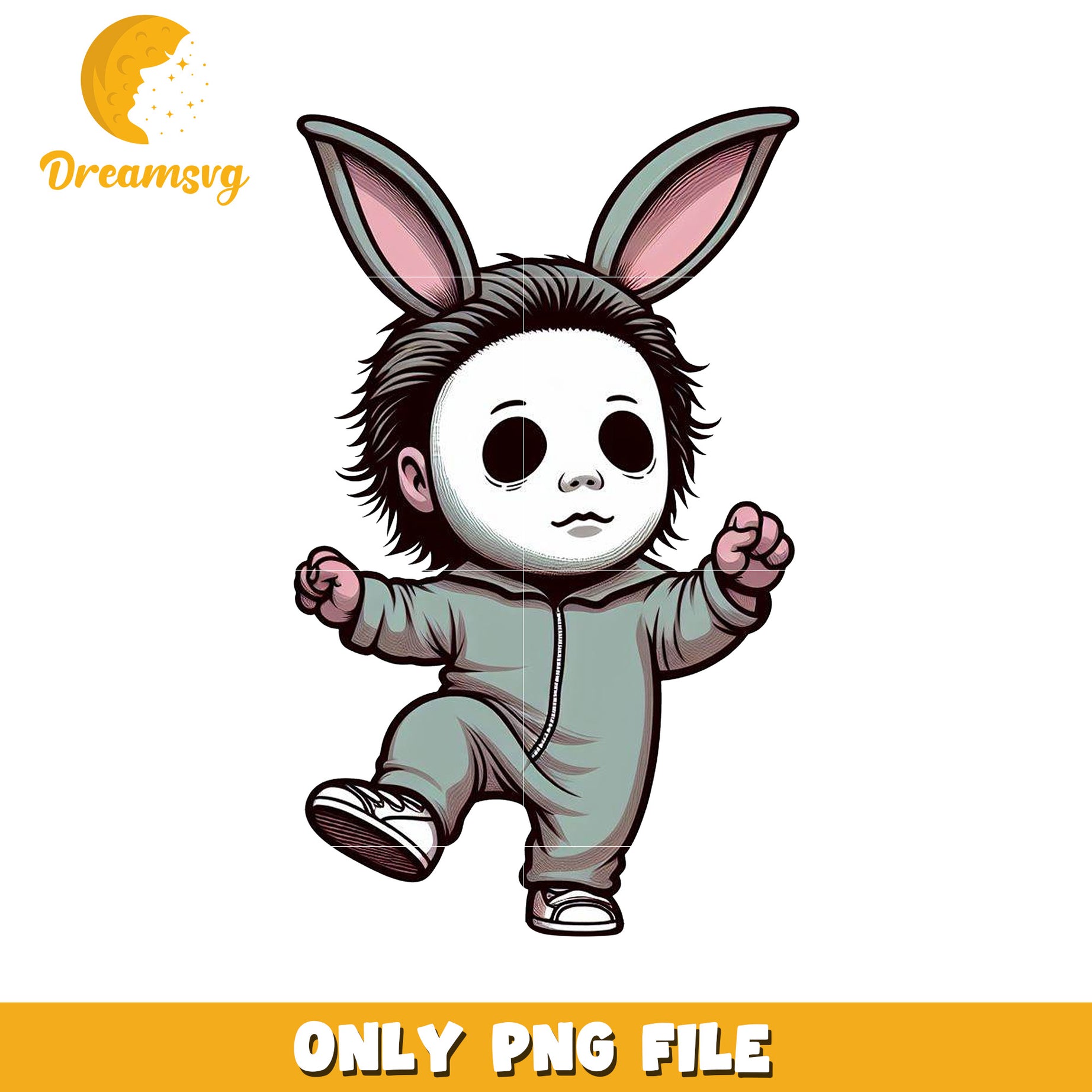 Cute Bunny Michael Myers PNG