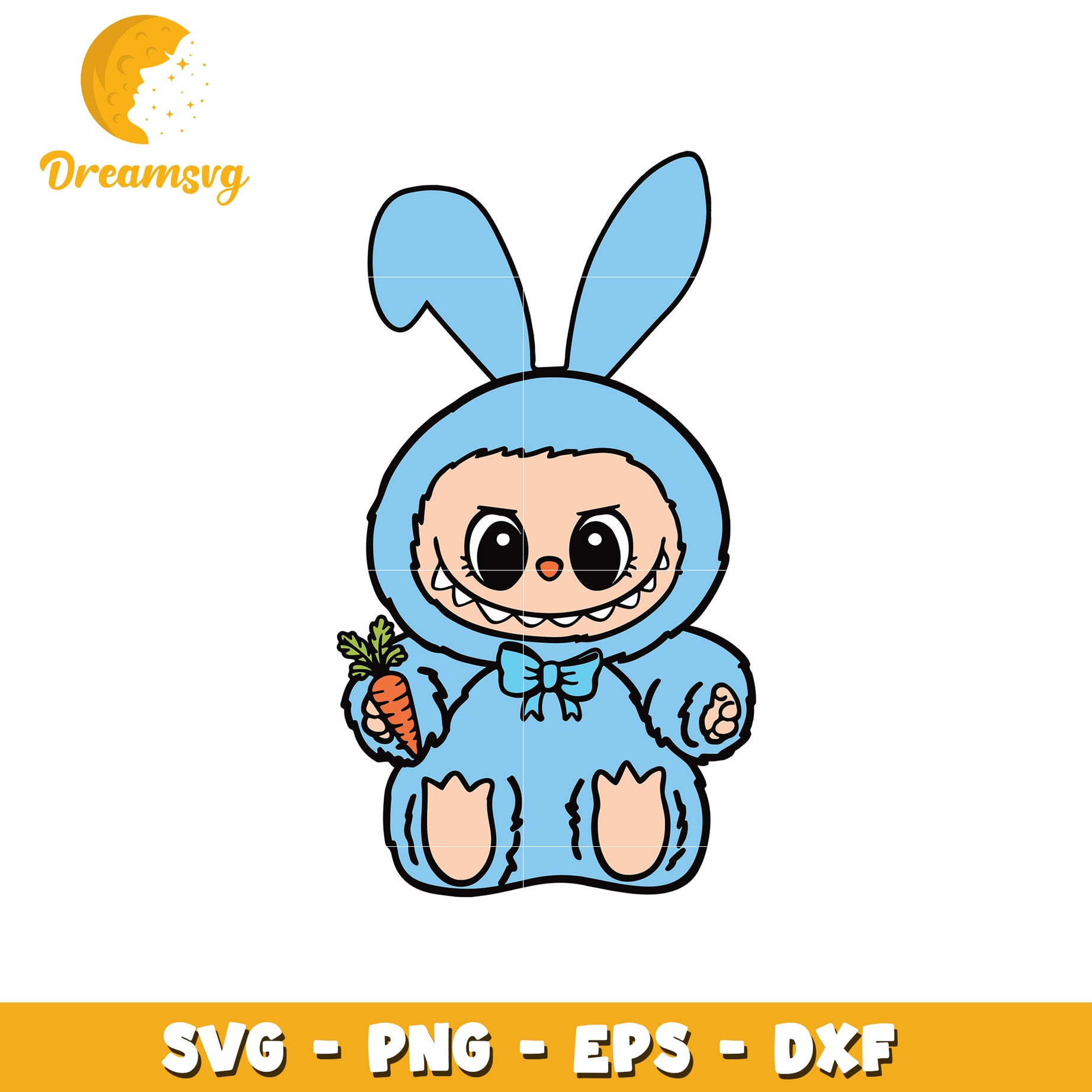Cute Bunny Rabbit SVG Cut File