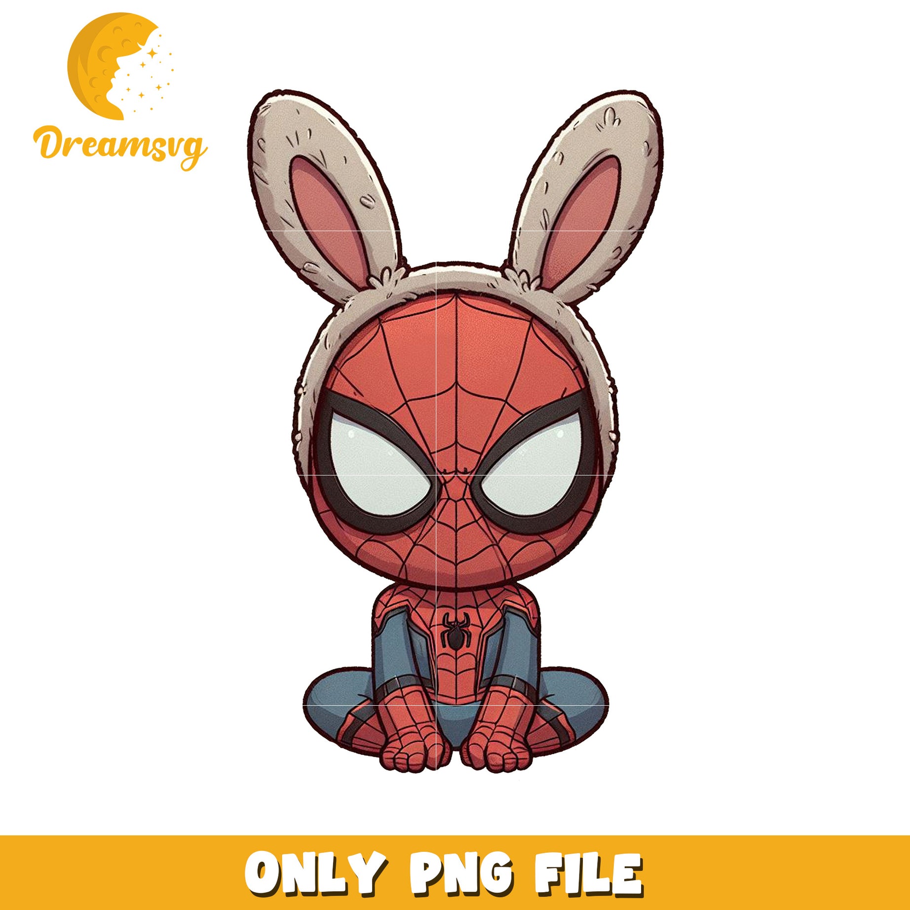 Cute Bunny SpiderMan PNG