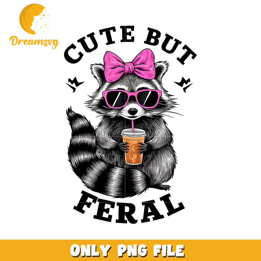 Cute But Feral Raccoon PNG