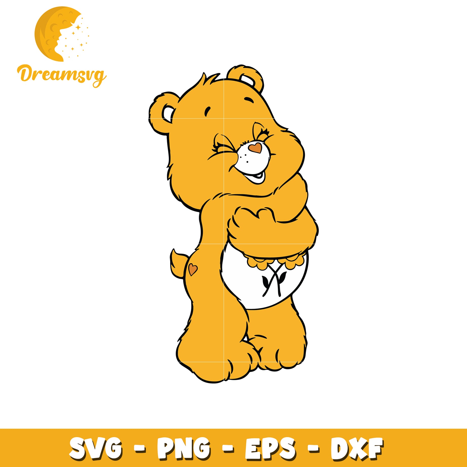 Cute Care Bear SVG PNG EPS DXF