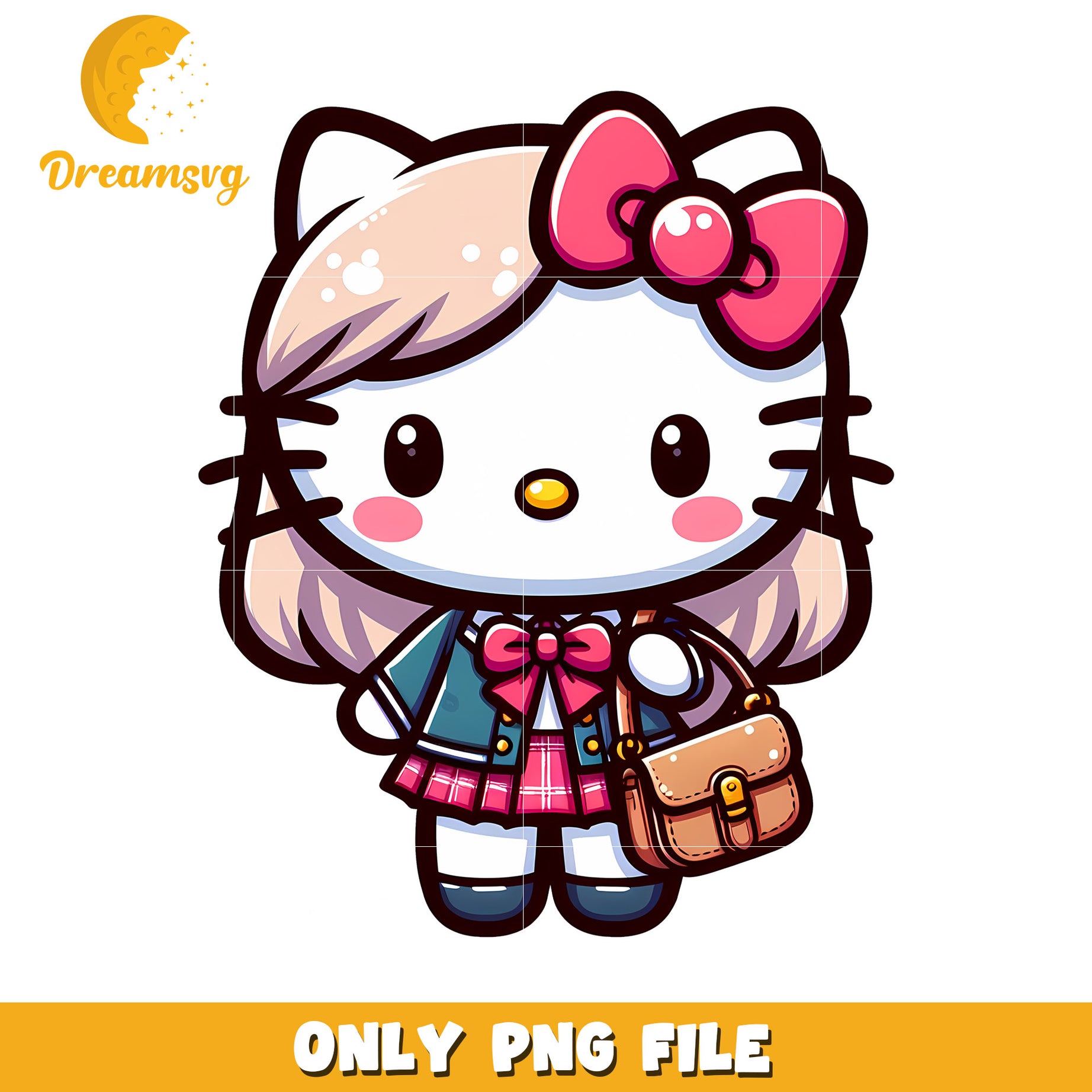 Cute Cartoon Cat Character PNG File for Creative Projects