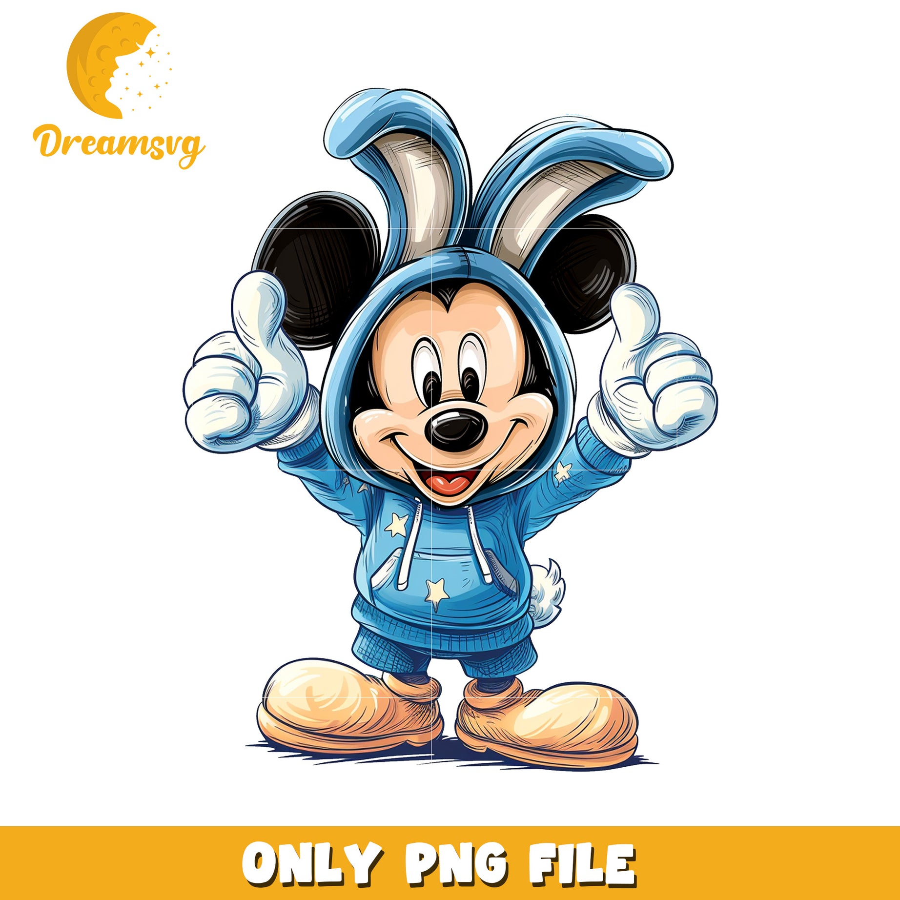 Cute Cartoon Character PNG File for Kids Designs and Crafts