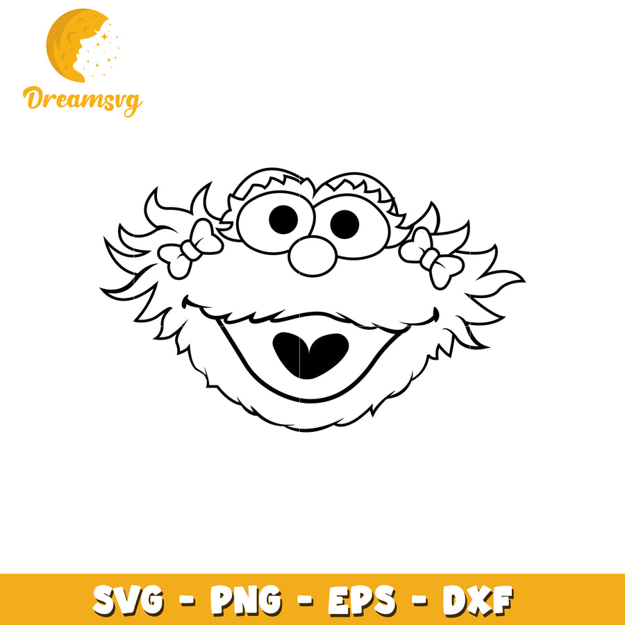 Cute Cartoon Character SVG Design for Crafting