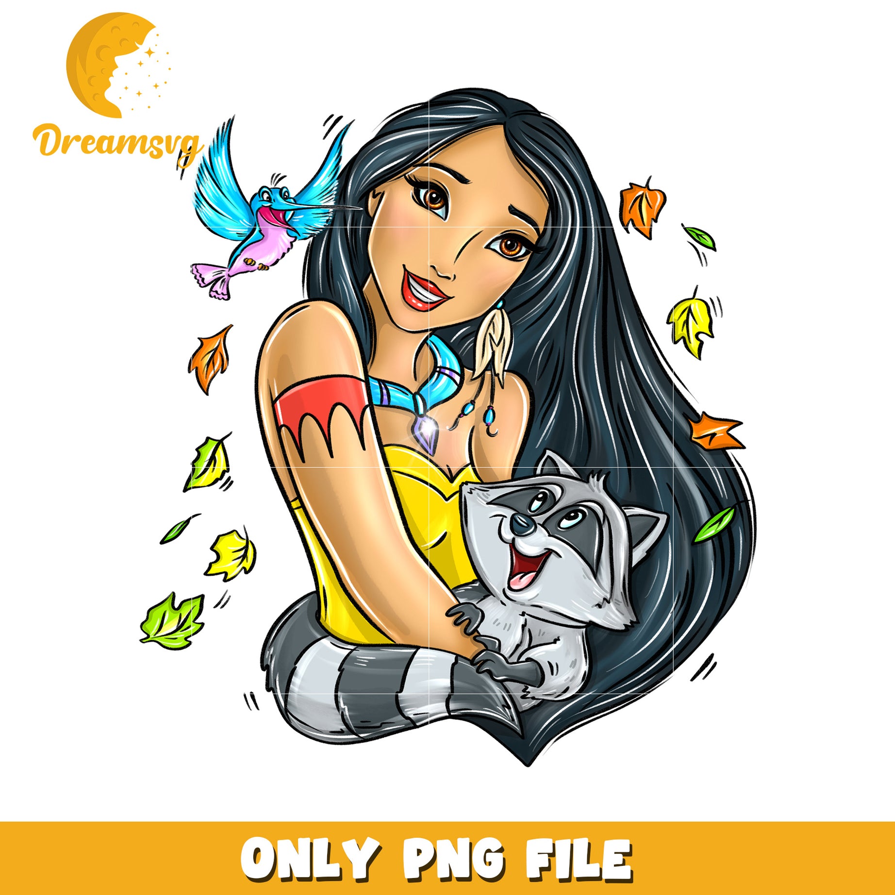 Cute Cartoon Character with Animals PNG File Download