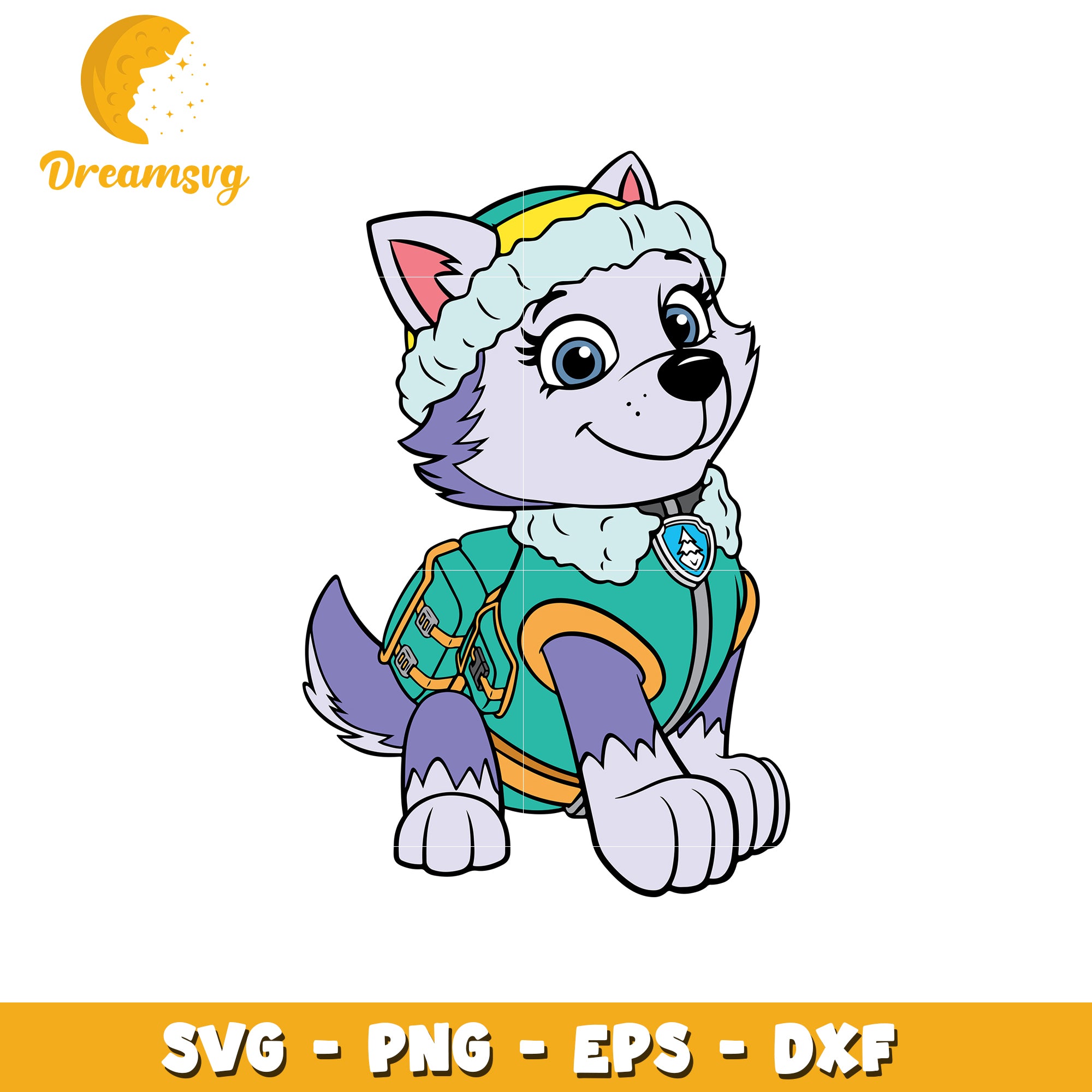 Cute Cartoon Dog Character SVG Design File for Crafts