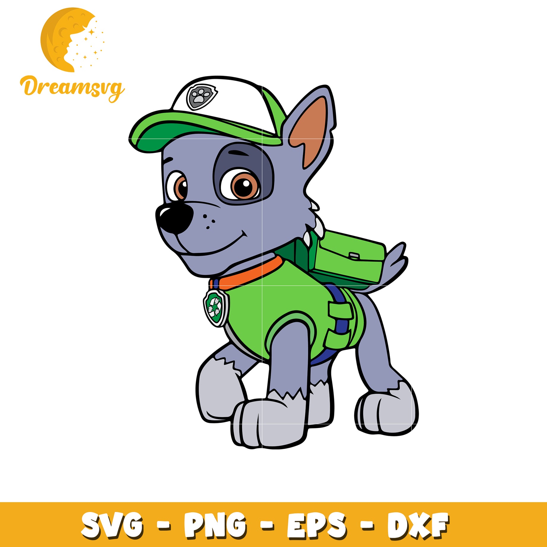 Cute Cartoon Dog Character SVG Format for Crafting