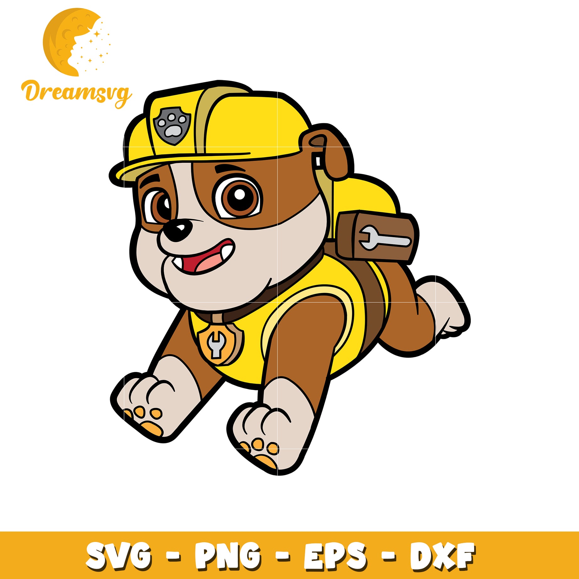 Cute Cartoon Dog Character SVG for Crafts and Design