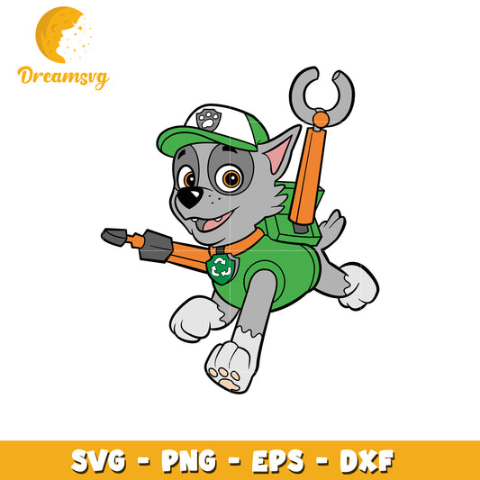 Cute Cartoon Dog Character SVG for Kids Crafts and Design