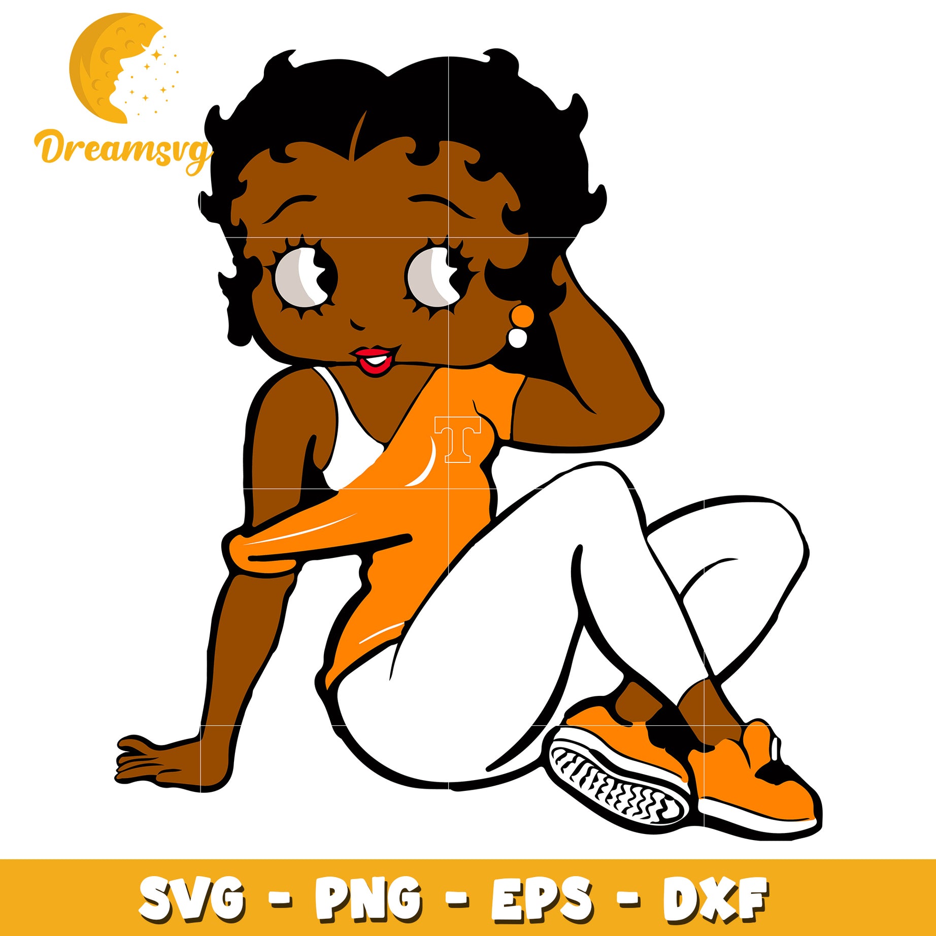 Cute Cartoon Girl SVG Design for Crafts and Projects