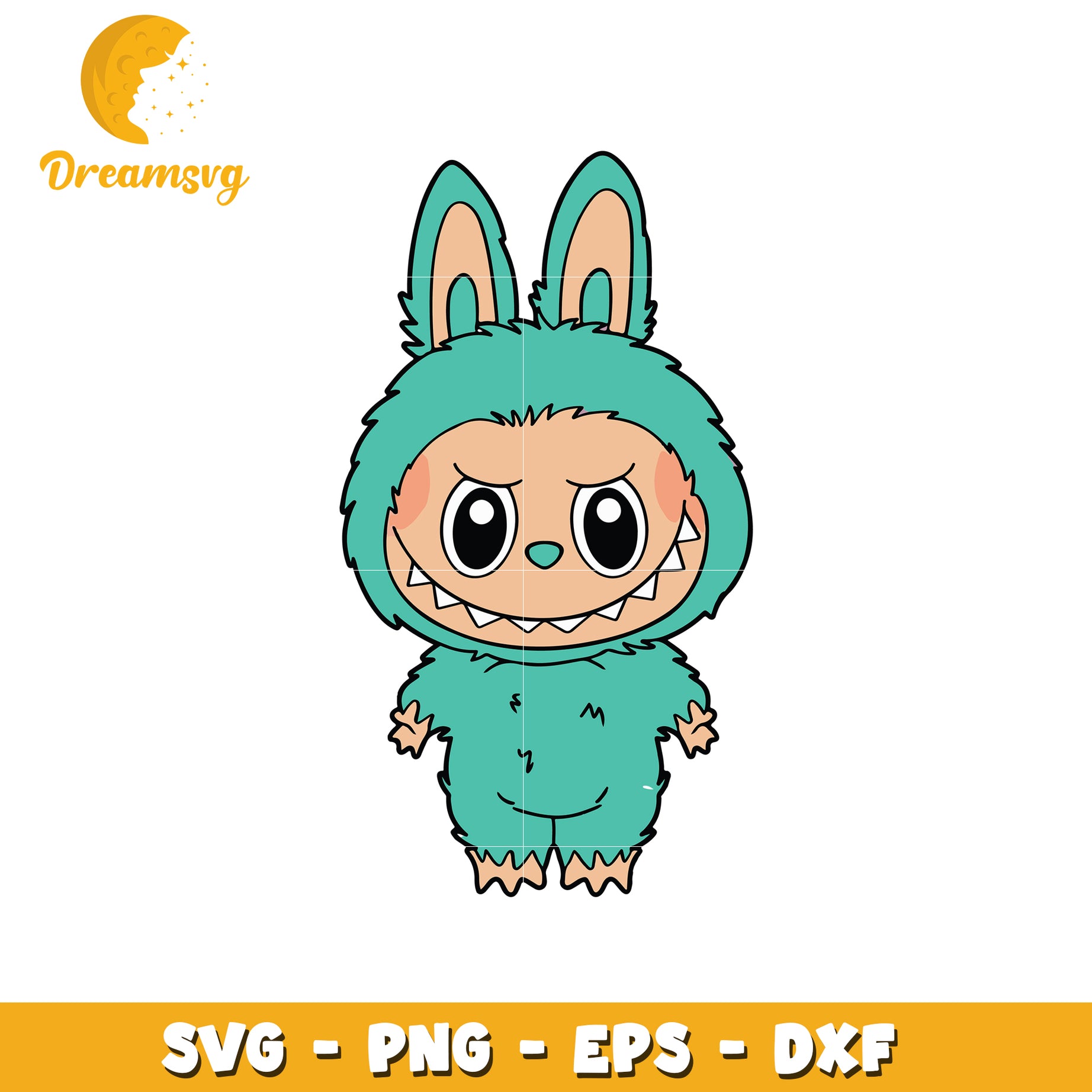 Cute Cartoon Monster SVG Design for Crafts and Projects