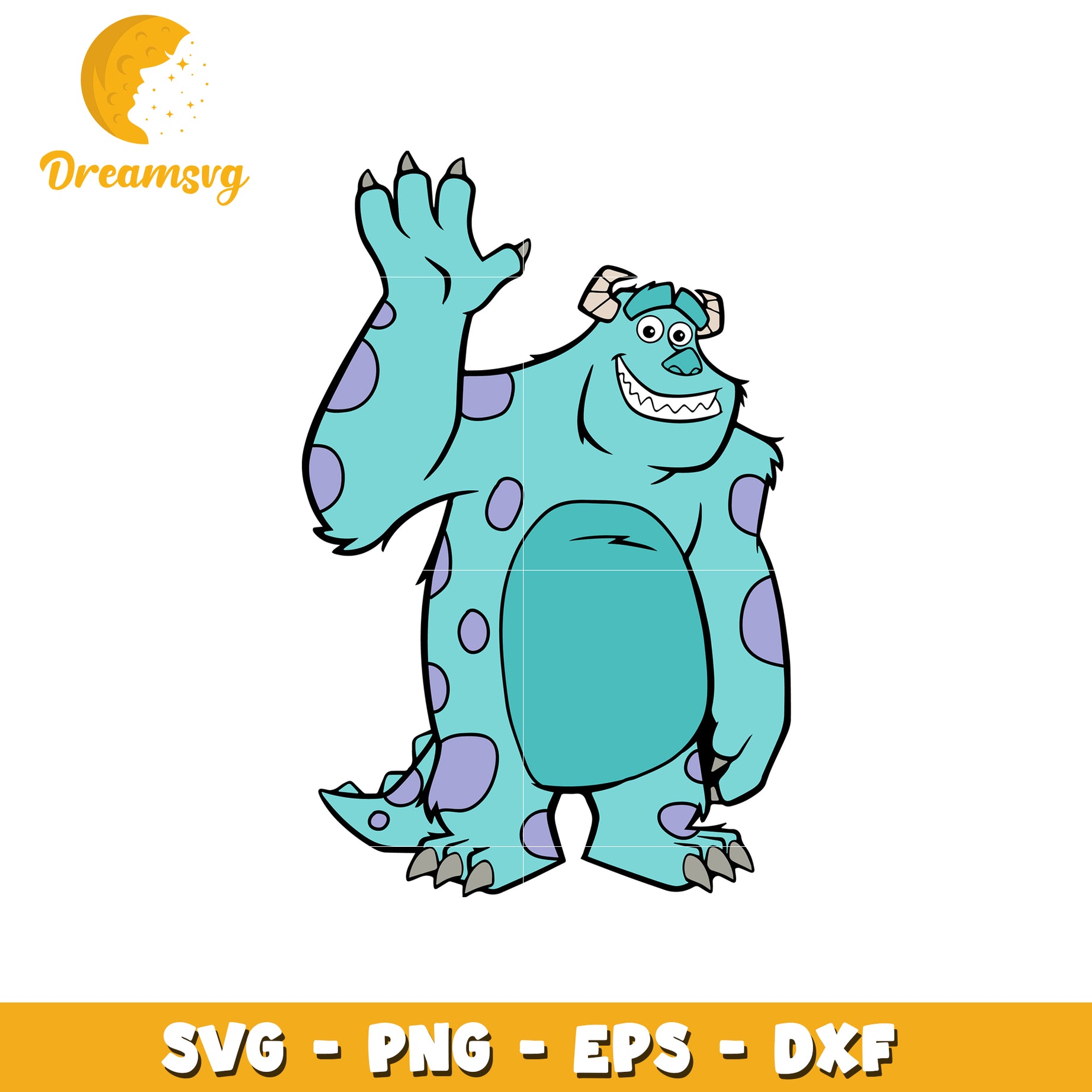 Cute Cartoon Monster SVG for Creative Projects