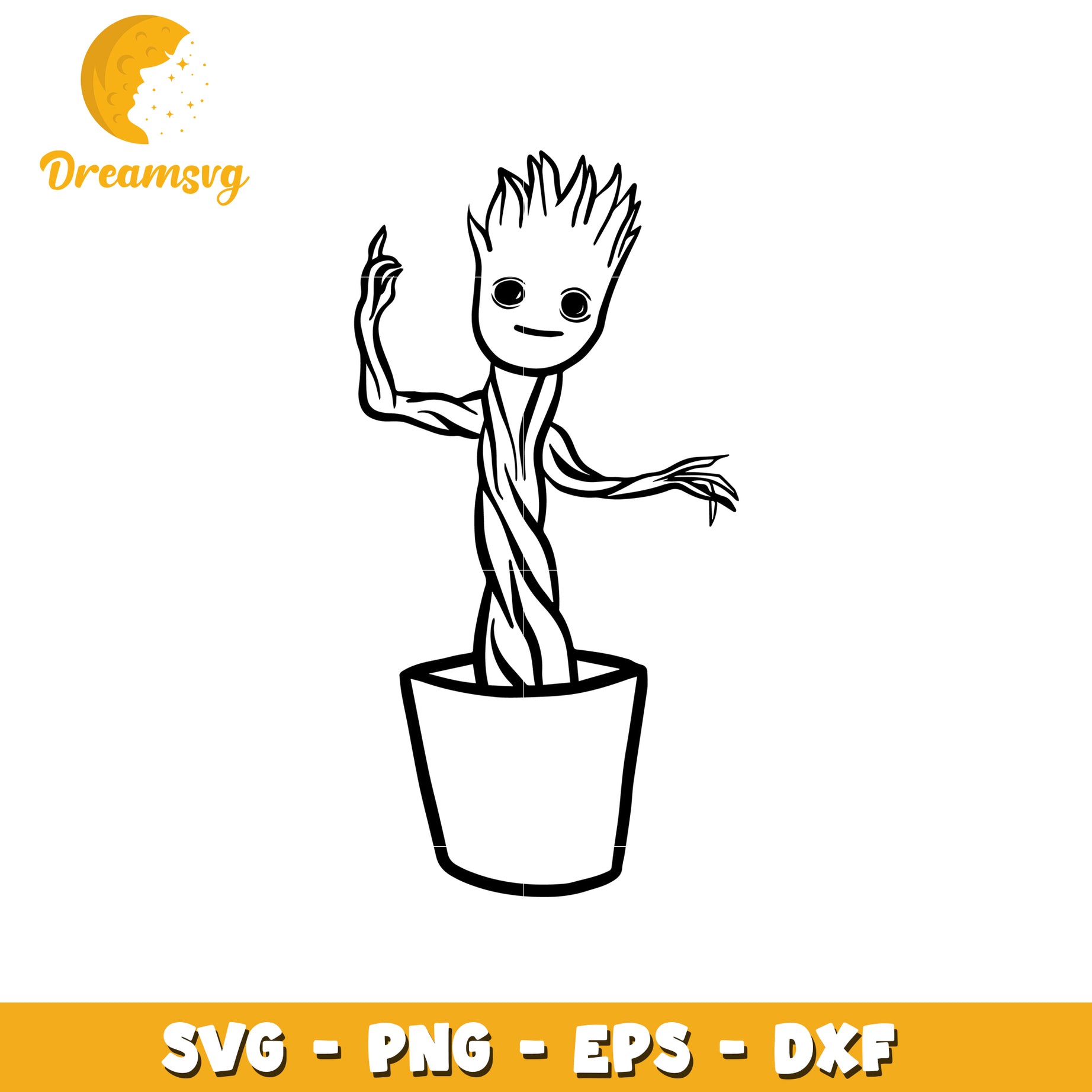 Cute Cartoon Plant SVG For Crafts And Design Projects DreamSVG Store Cute cartoon plant svg for crafts and design projects dreamsvg store