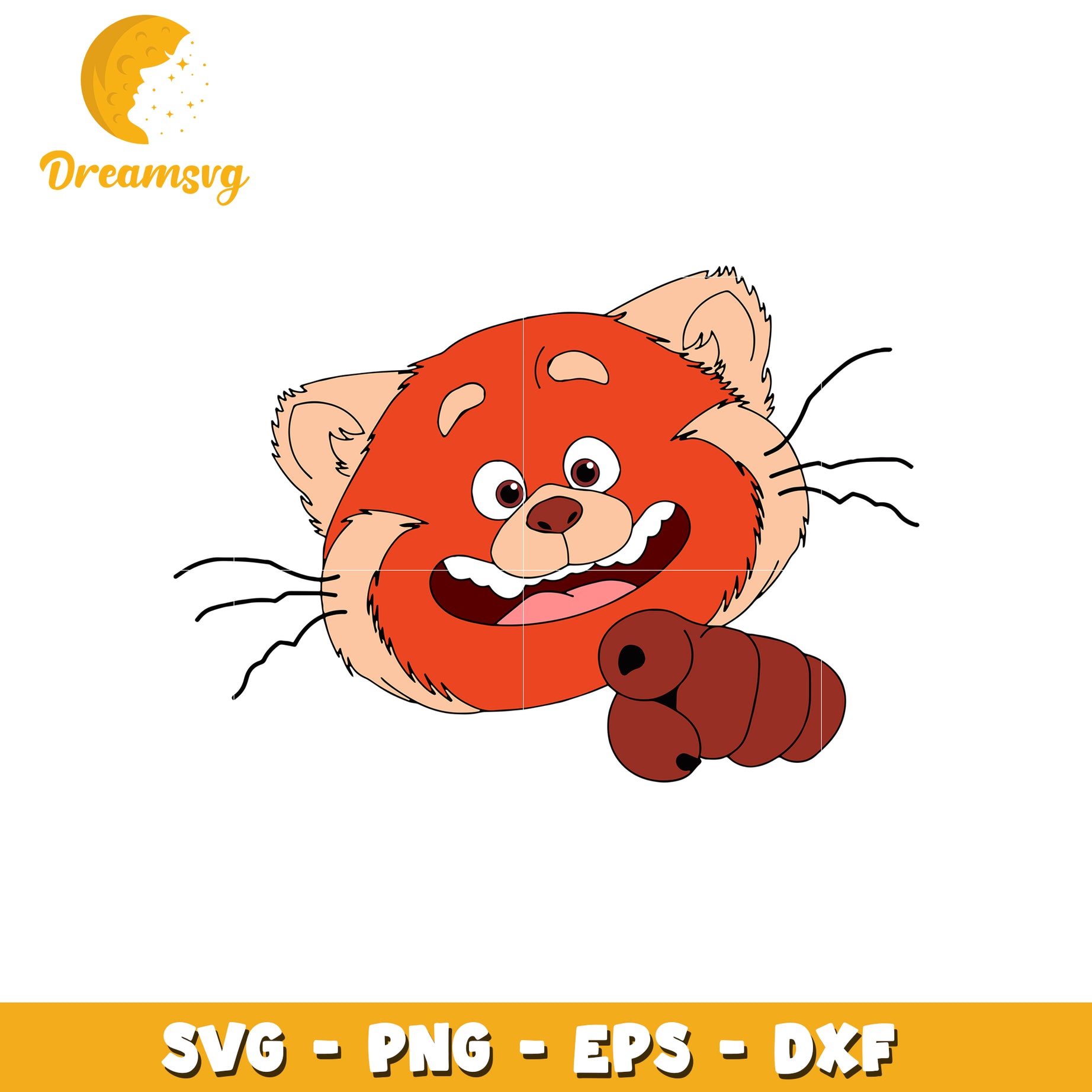 Cute Cartoon Red Panda SVG Clipart for Creative Projects