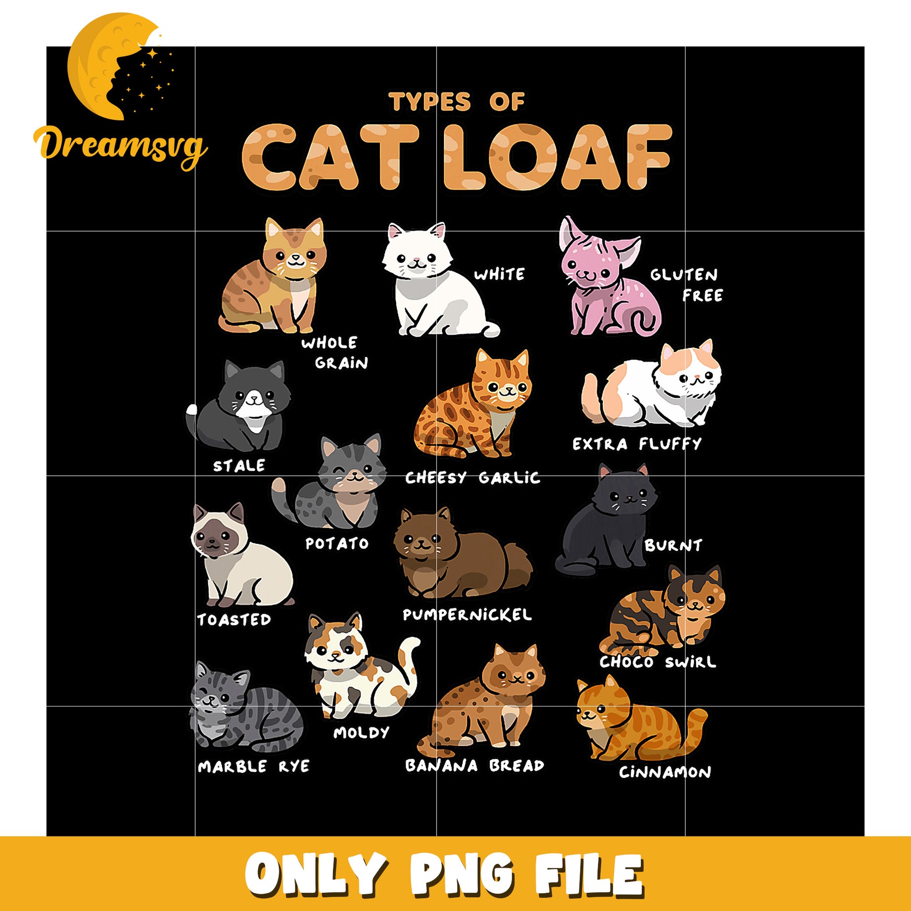 Cute Cat Loaf PNG 12 Types of Cats