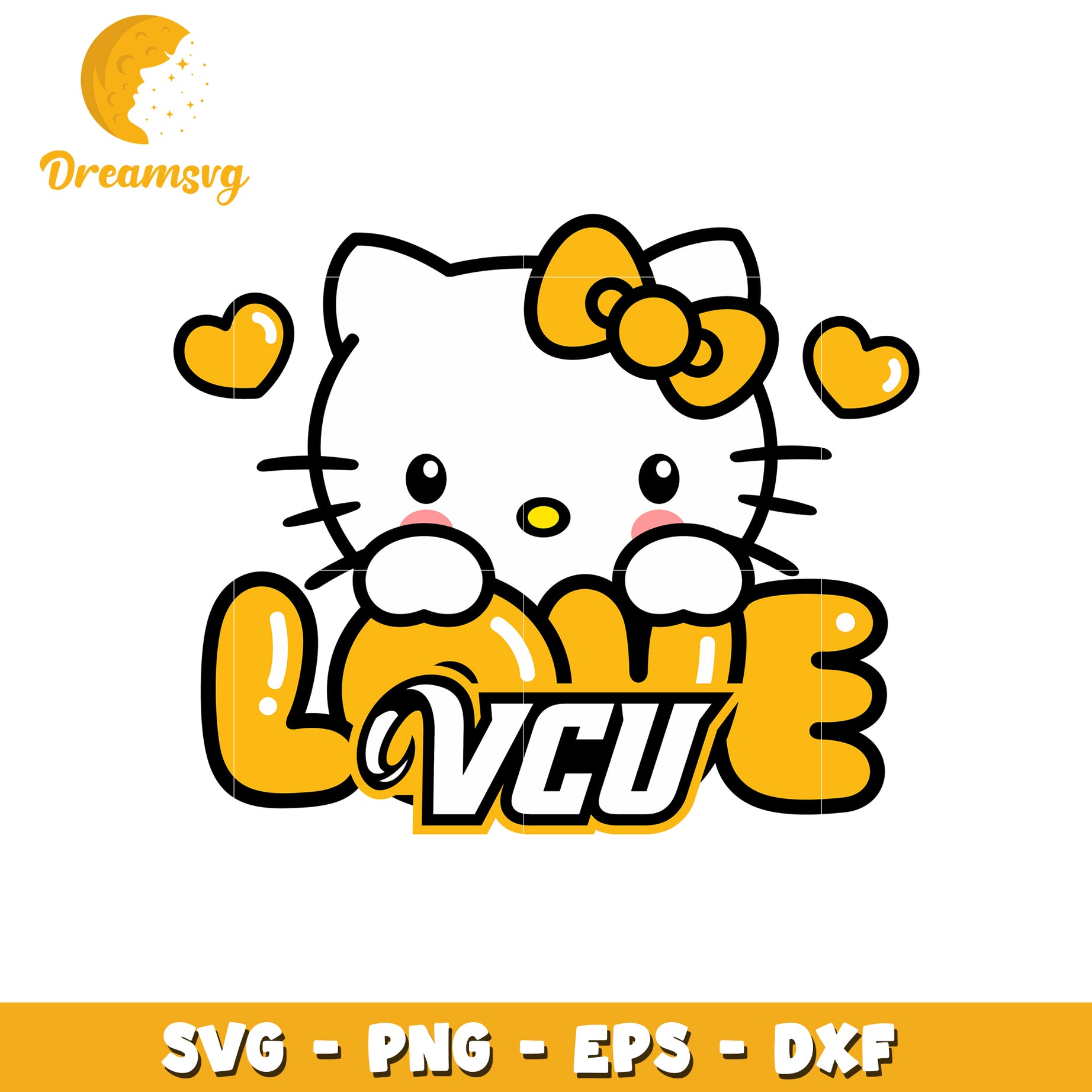 Cute Cat Love SVG Design for Creative Projects