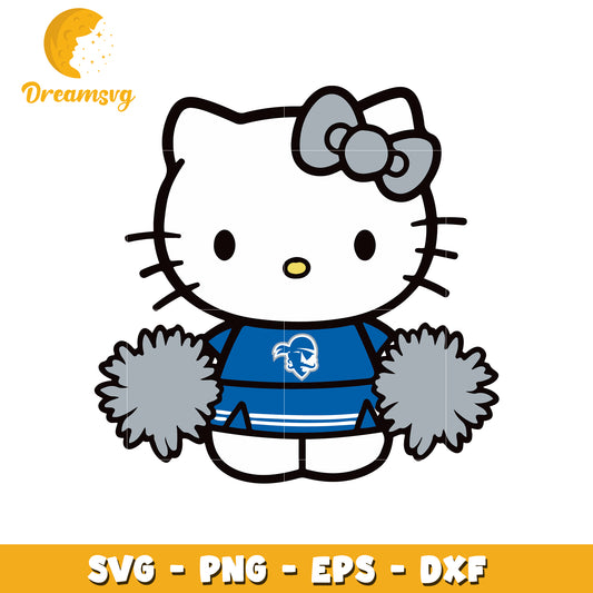 Cute Cheerleader Kitty SVG Design for Crafts