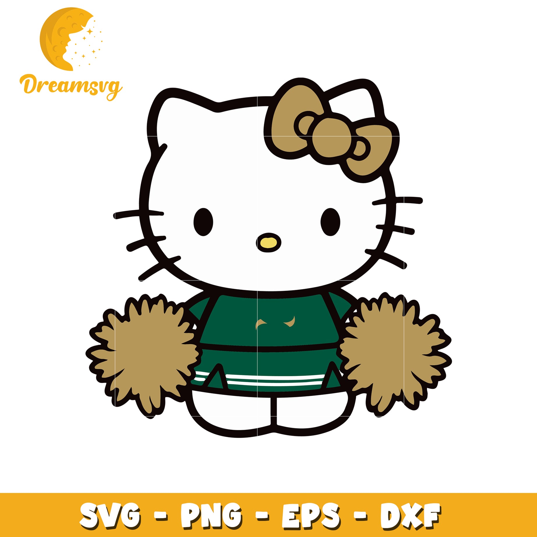 Cute Cheerleader SVG Design for Craft Projects