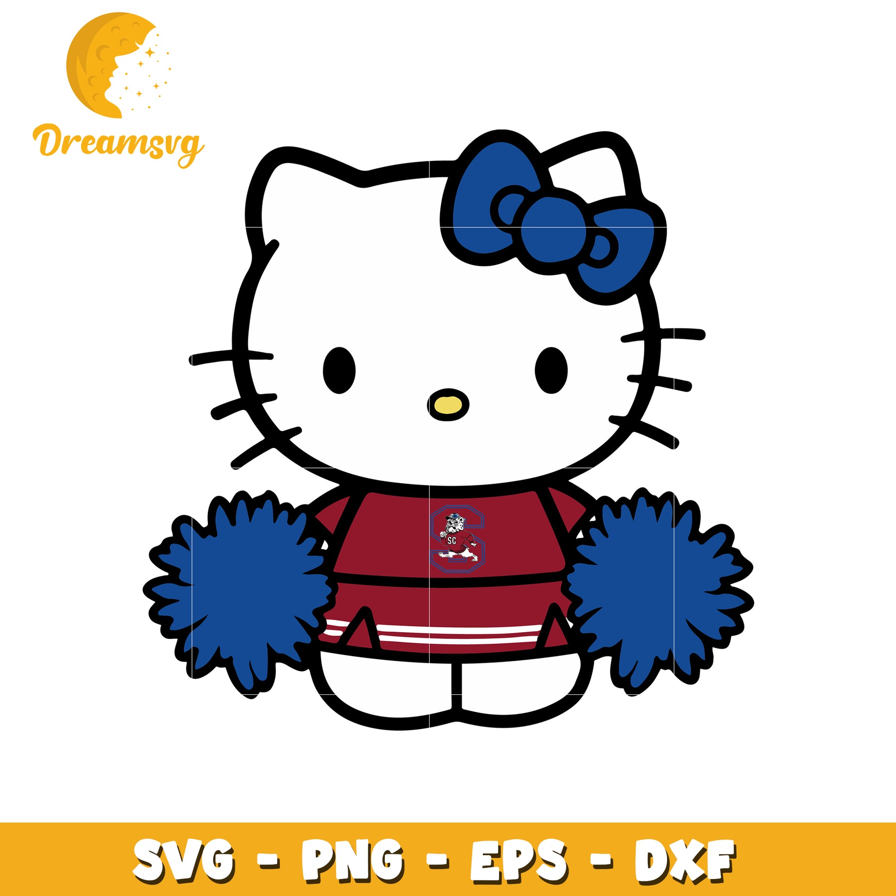 Cute Cheerleader SVG Design for Kids and Fans
