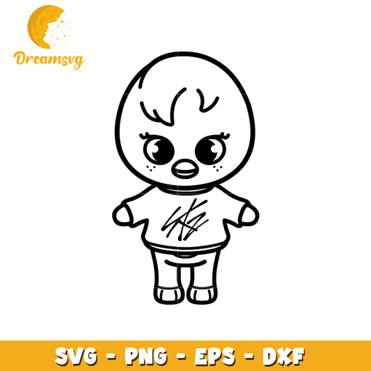 Cute Chick SVG Cut File