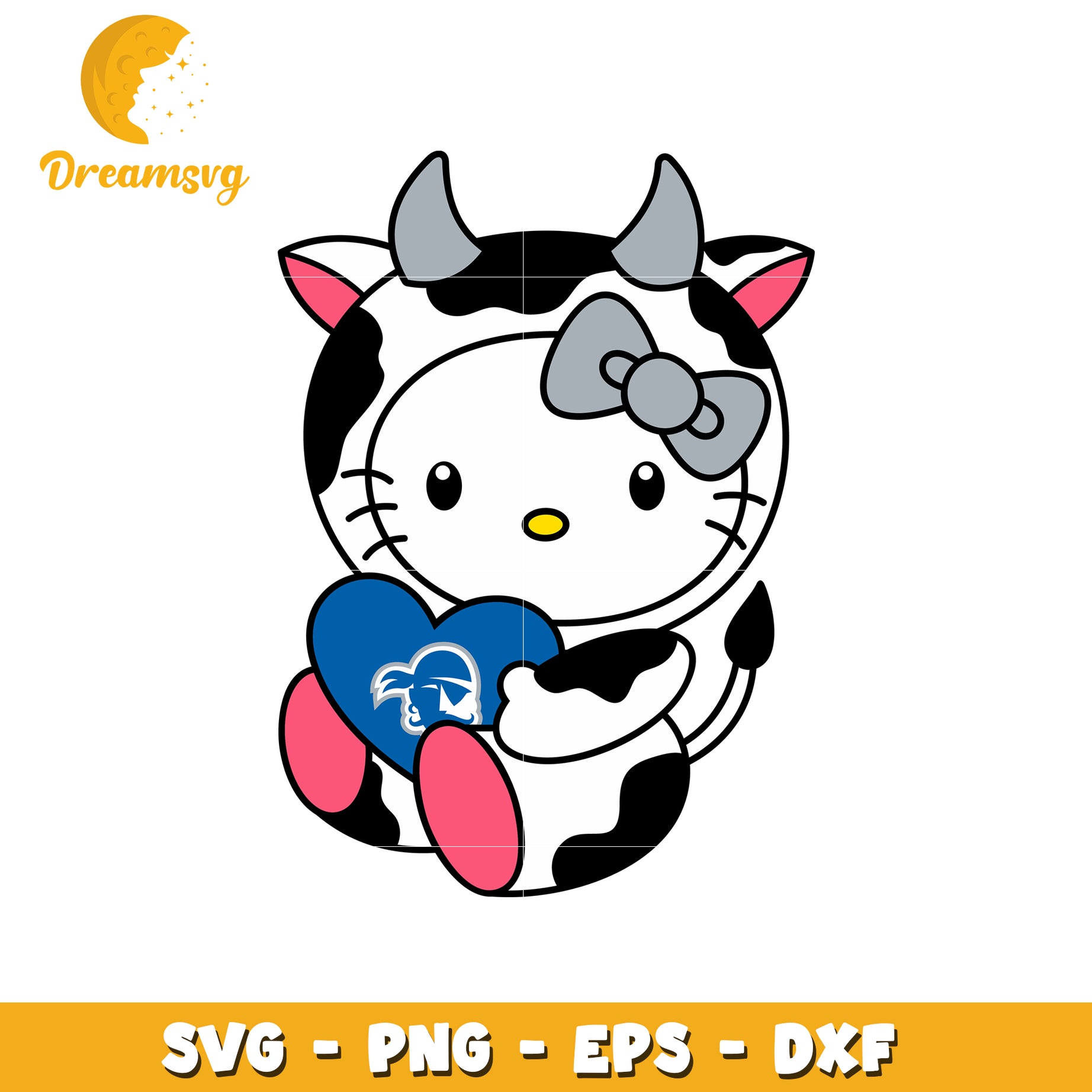 Cute Cow Character SVG Design for Crafting Lovers