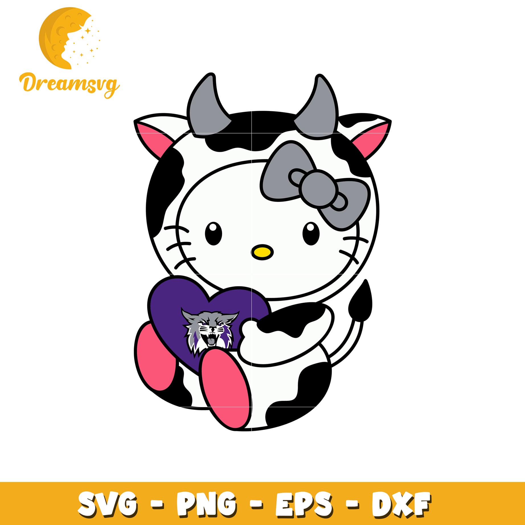 Cute Cow Character SVG Design for Crafts and Gifts