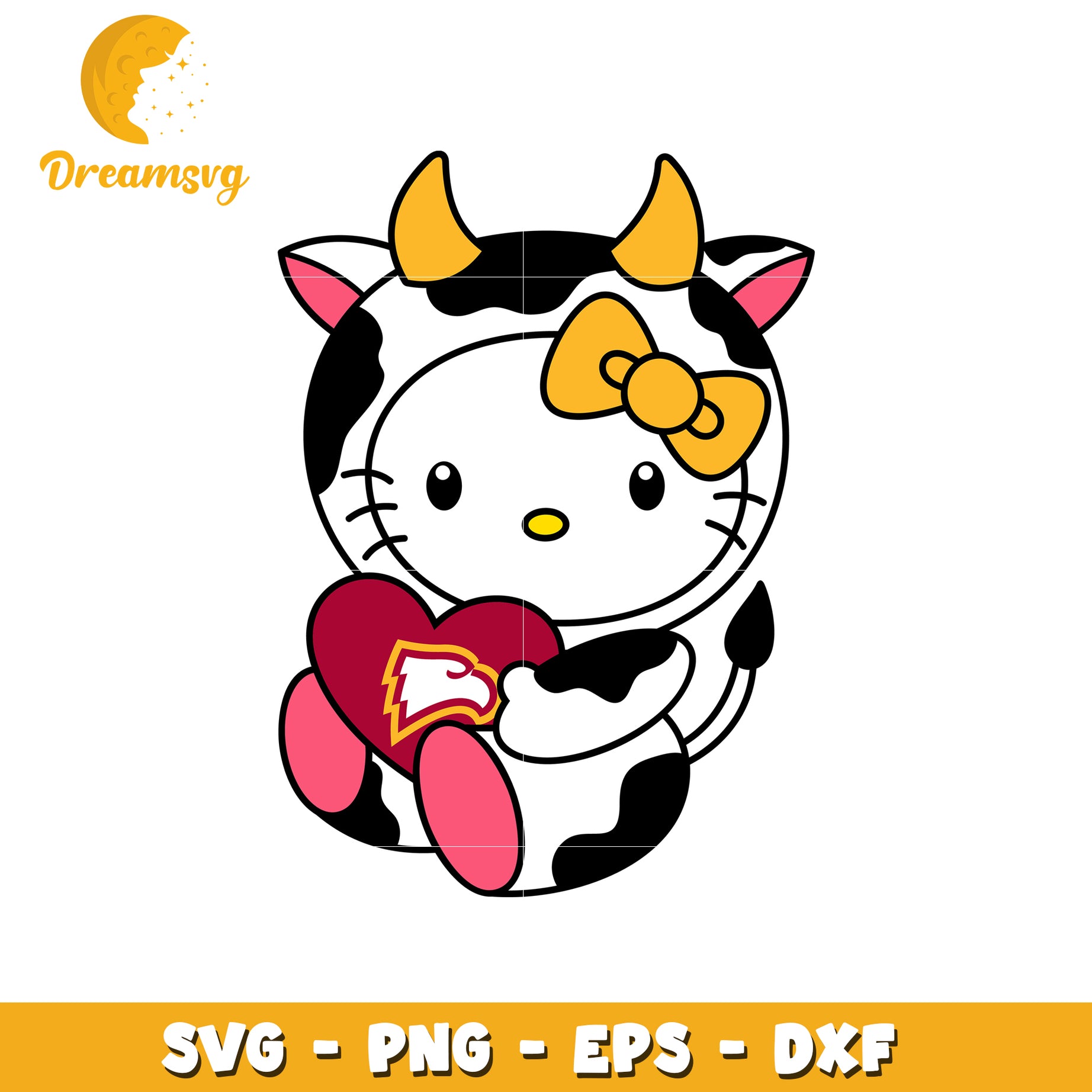 Cute Cow Character SVG Design for Fun Crafts