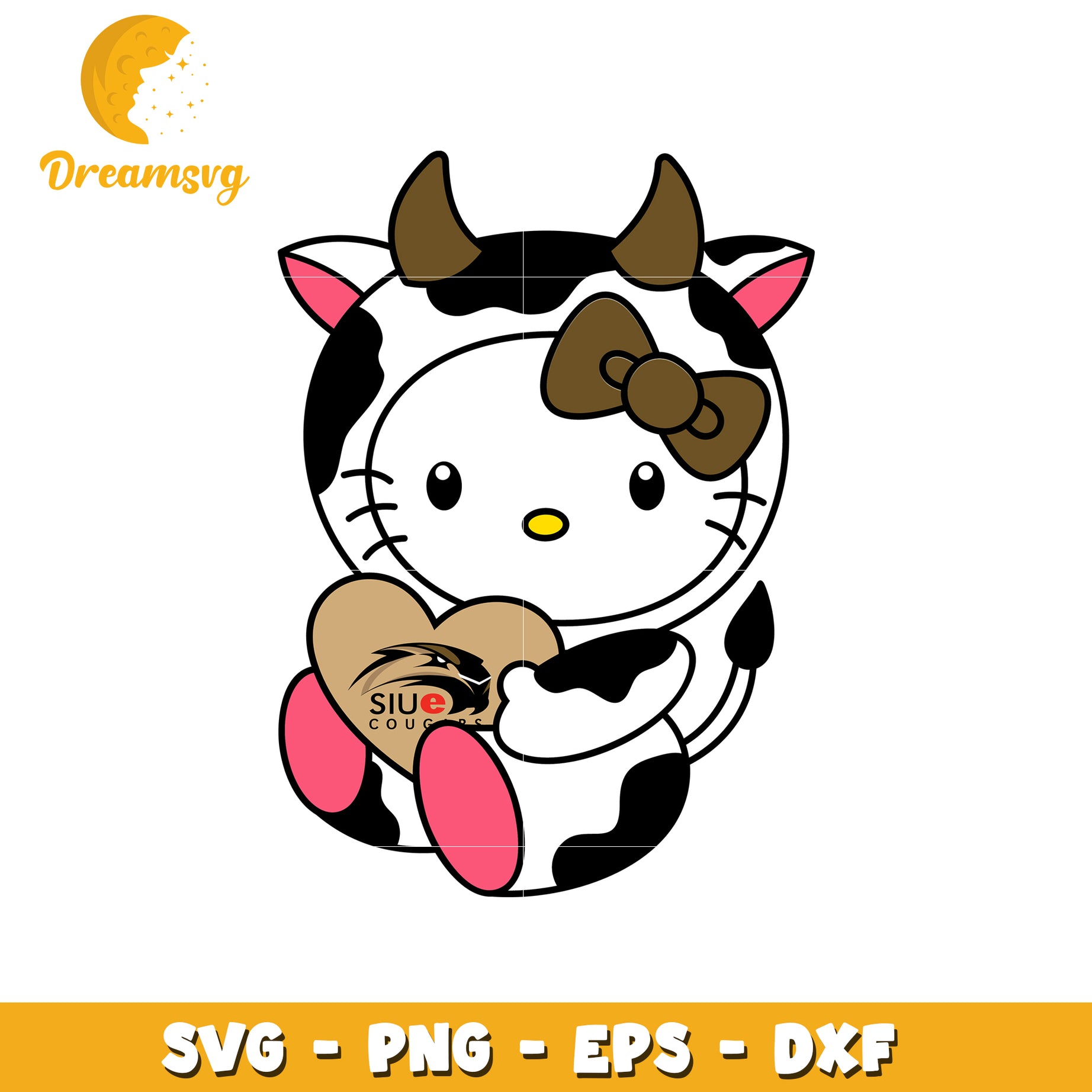 Cute Cow Kitty SVG Design for Creative Projects