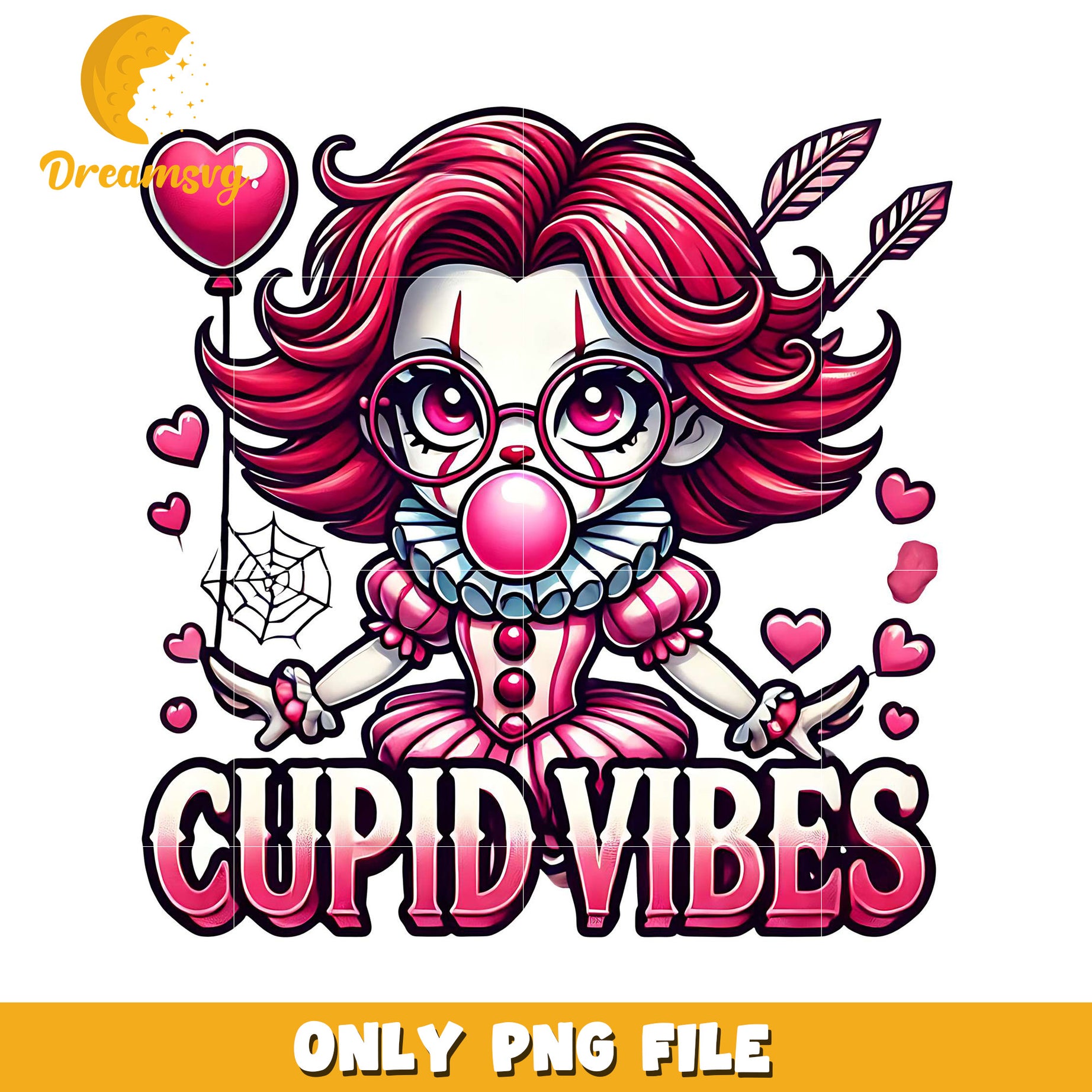 Cute Cupid Vibes PNG File for Fun Creative Projects