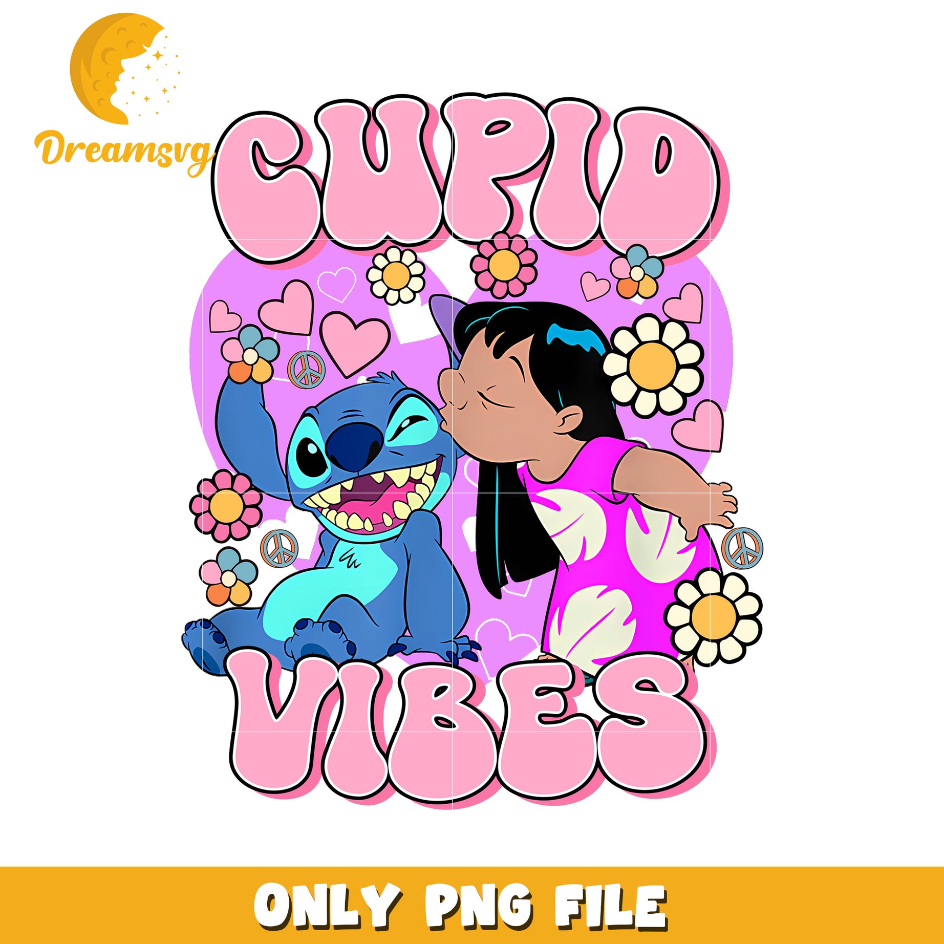 Cute Cupid Vibes PNG Graphic Design for Fun Projects