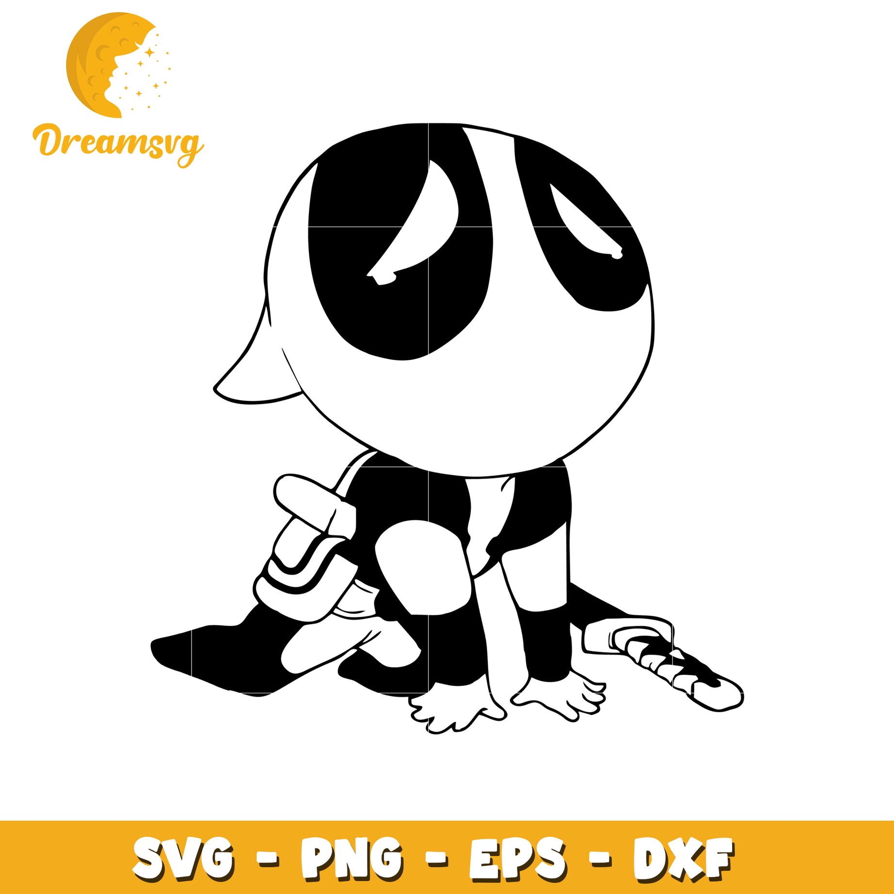 Cute Deadpool SVG PNG EPS DXF Files