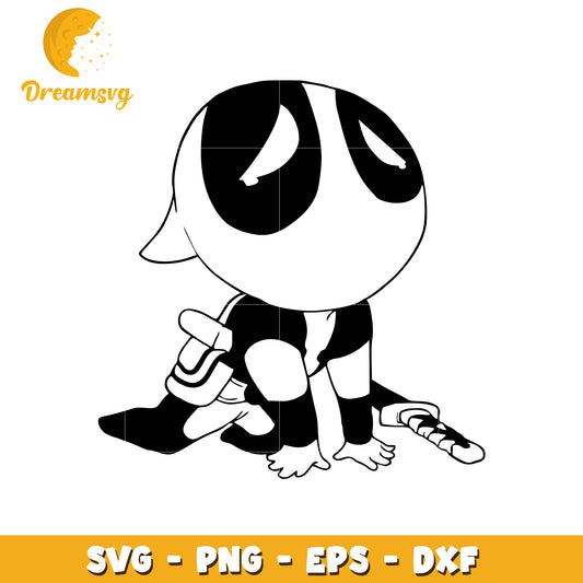 Cute Deadpool SVG PNG EPS DXF Files