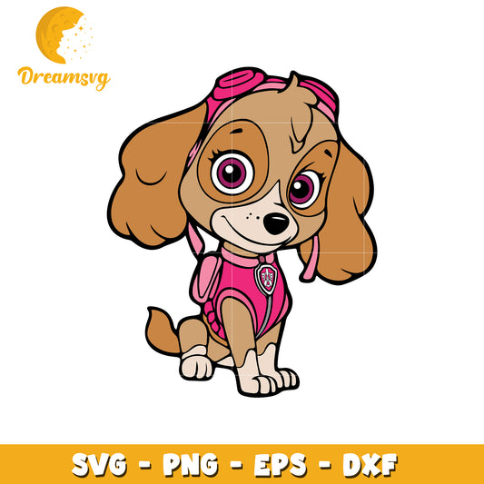 Cute Dog Character SVG for Crafts and Design Projects