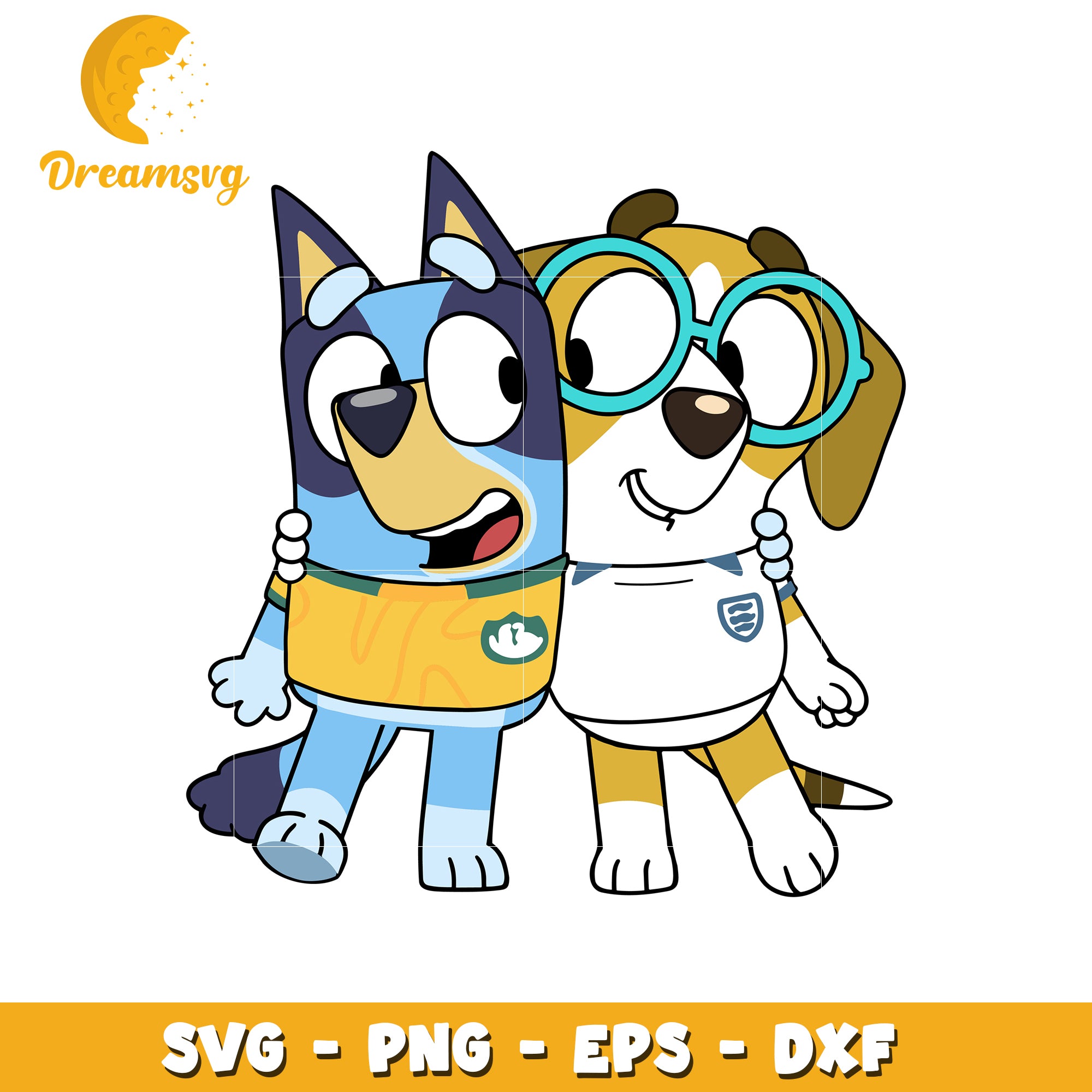 Cute Dog Friends SVG Design for Crafting and Personal Projects