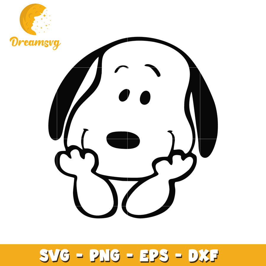 Cute Dog SVG Clipart for Crafting and Design