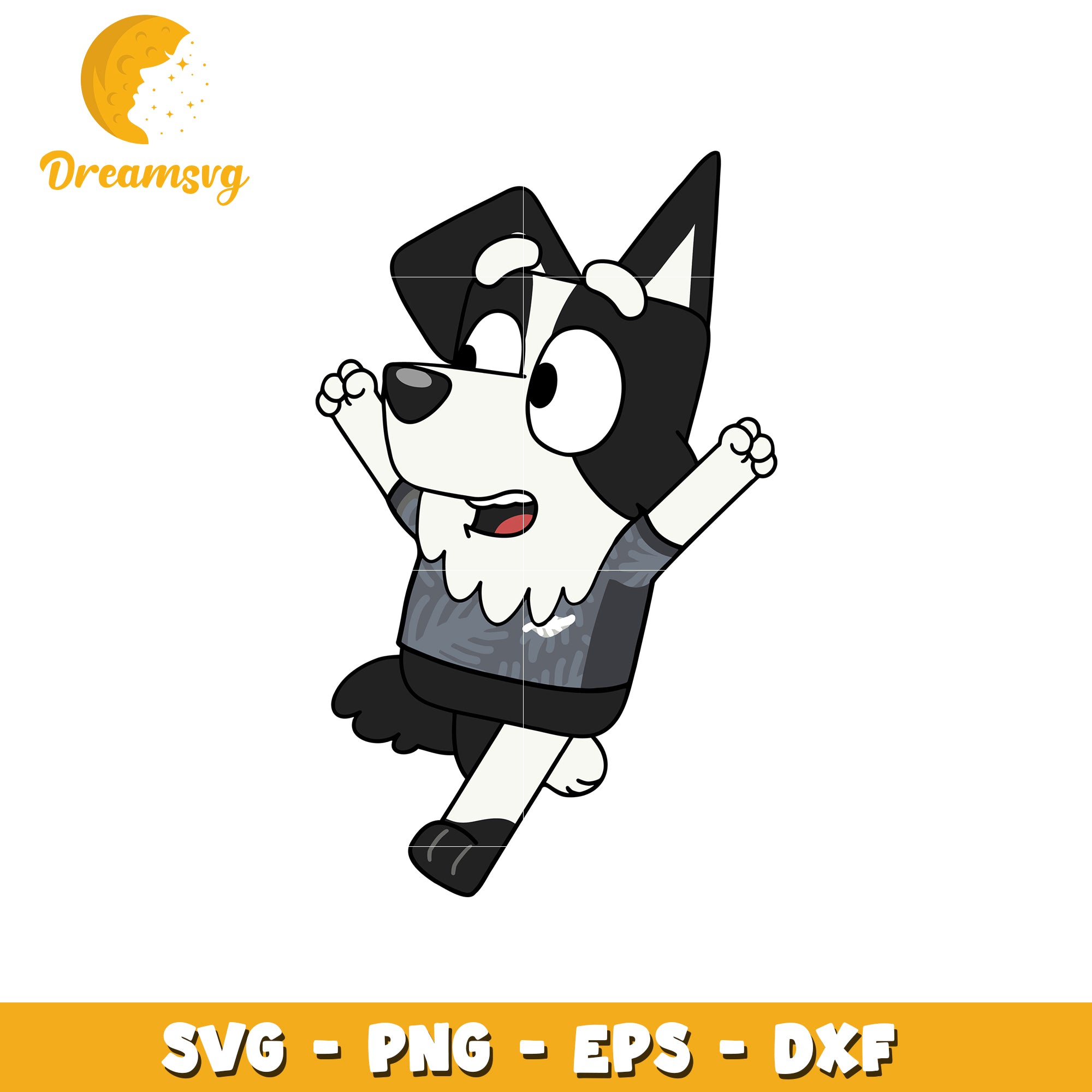 Cute Dog SVG PNG EPS DXF Files