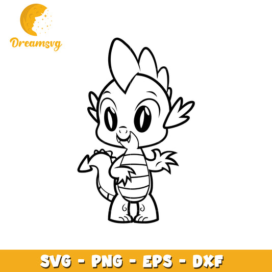 Cute Dragon SVG PNG EPS DXF Files