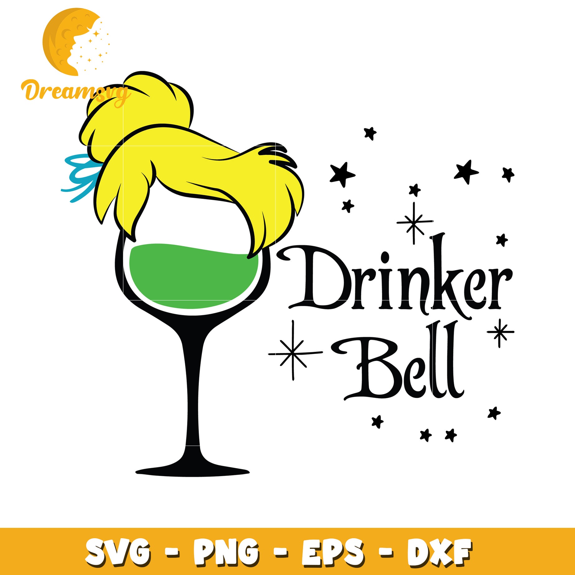 Cute Drinker Bell SVG Design for Fun Party Decor and Crafts