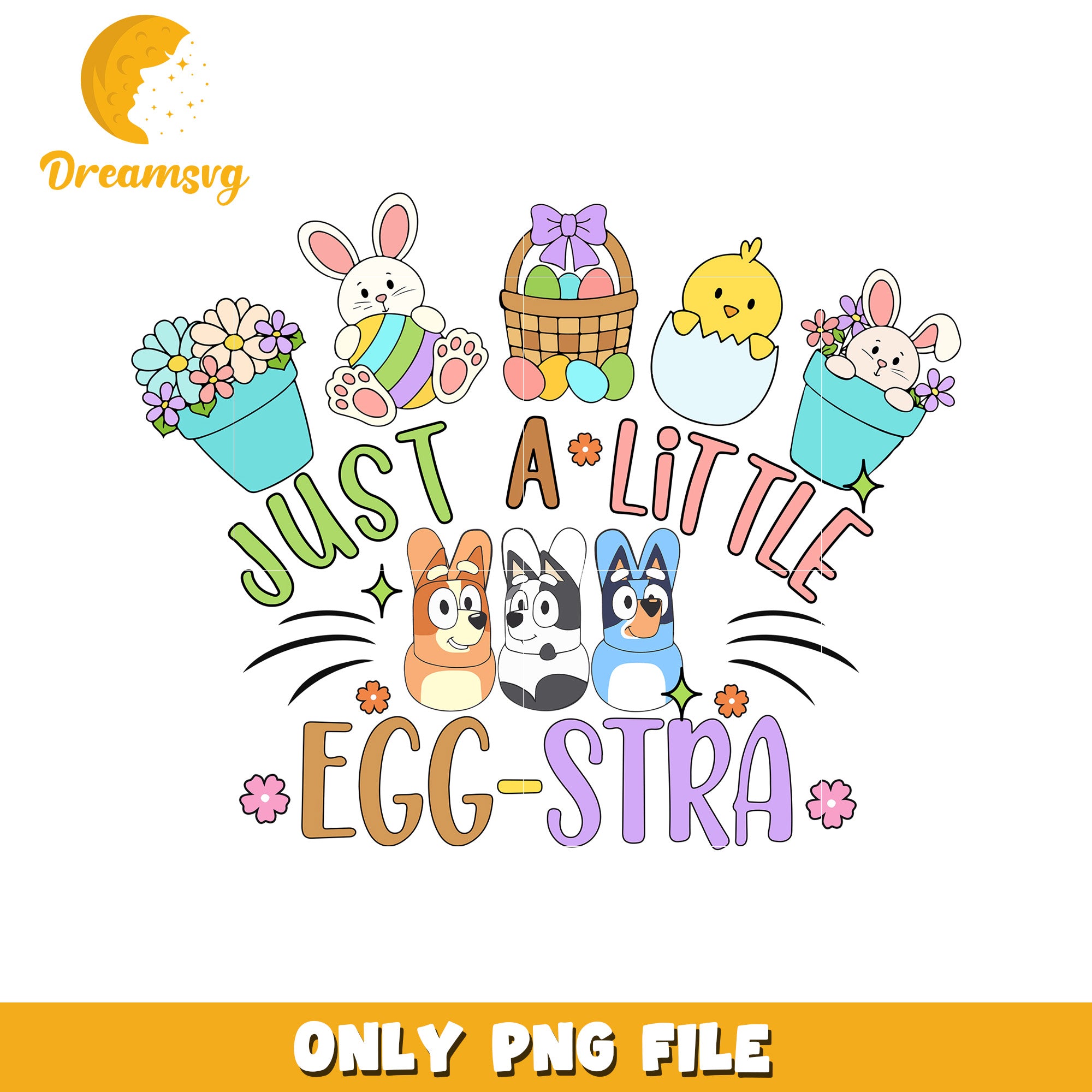 Cute Easter Design with Dogs and Bunnies for Spring Fun