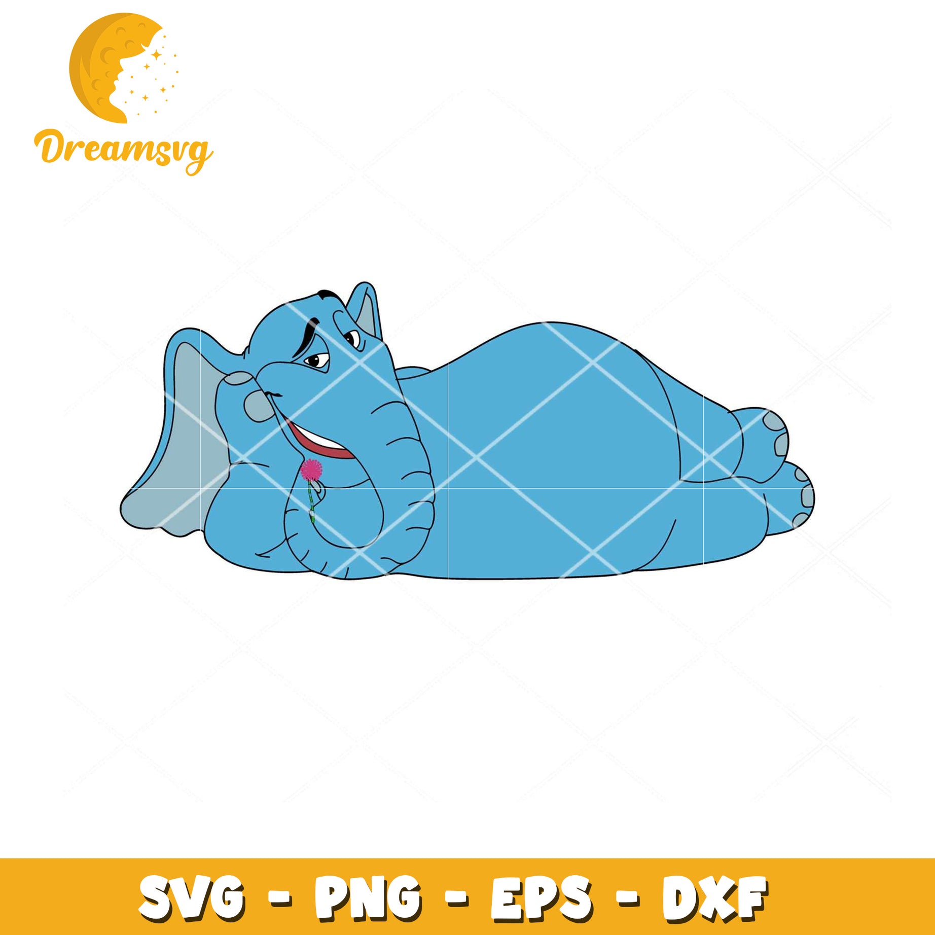 Cute Elephant SVG Instant Download