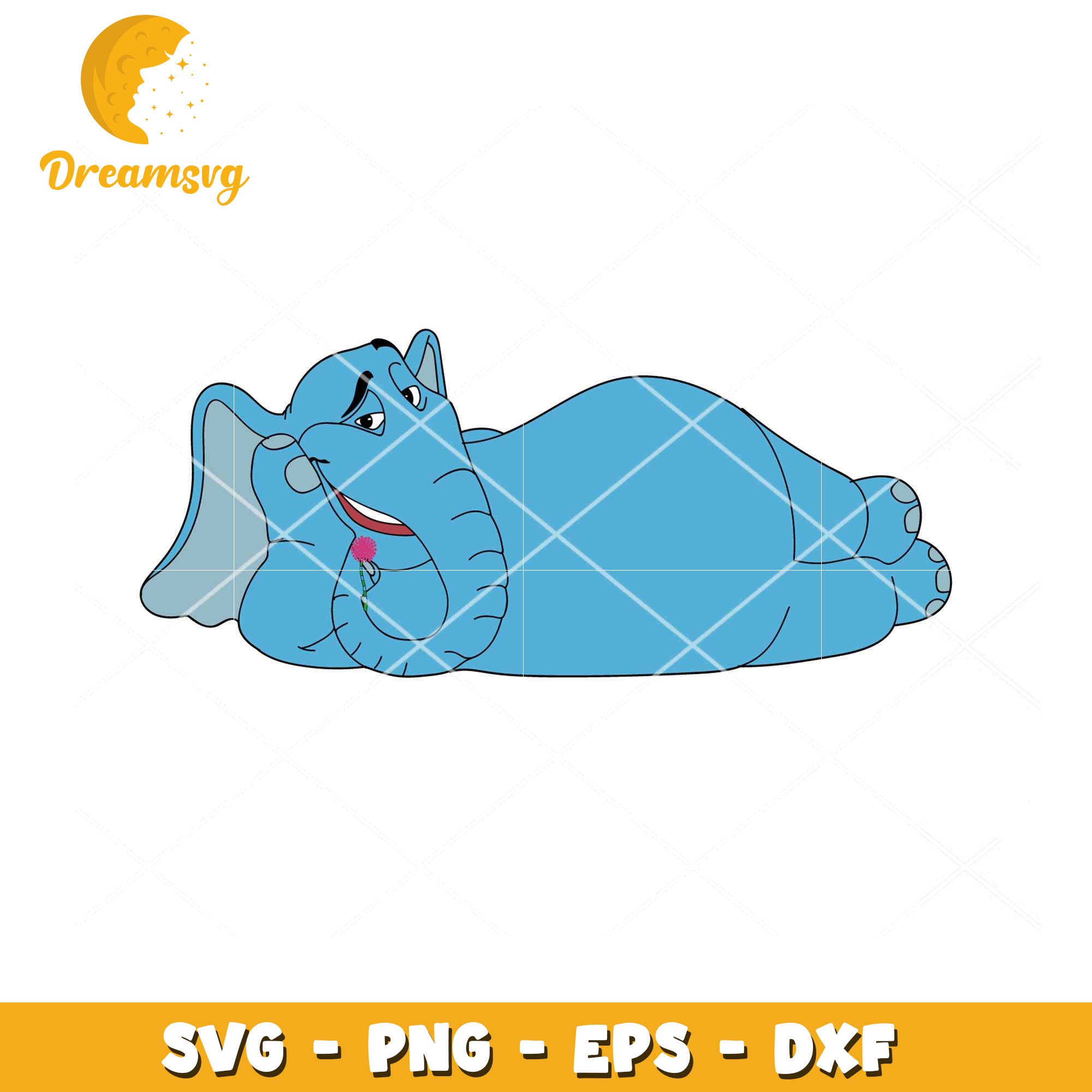 Cute Elephant SVG Instant Download