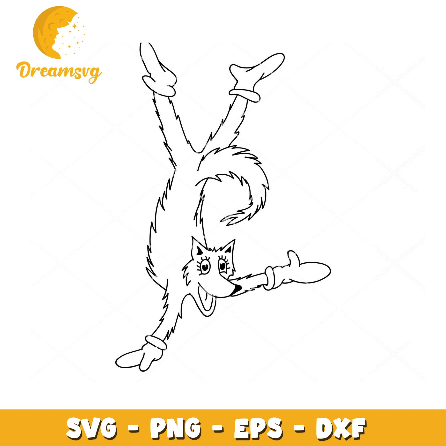 Cute Fox SVG Cartoon Design