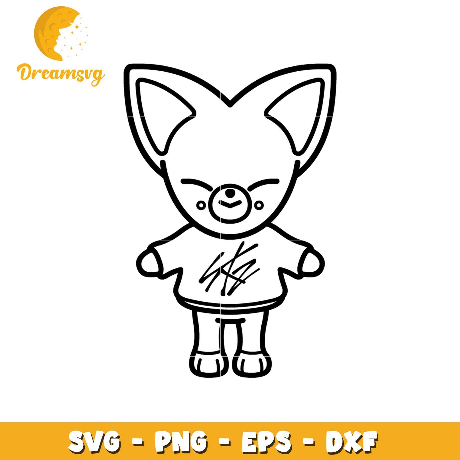 Cute Fox SVG Cut File for Cricut