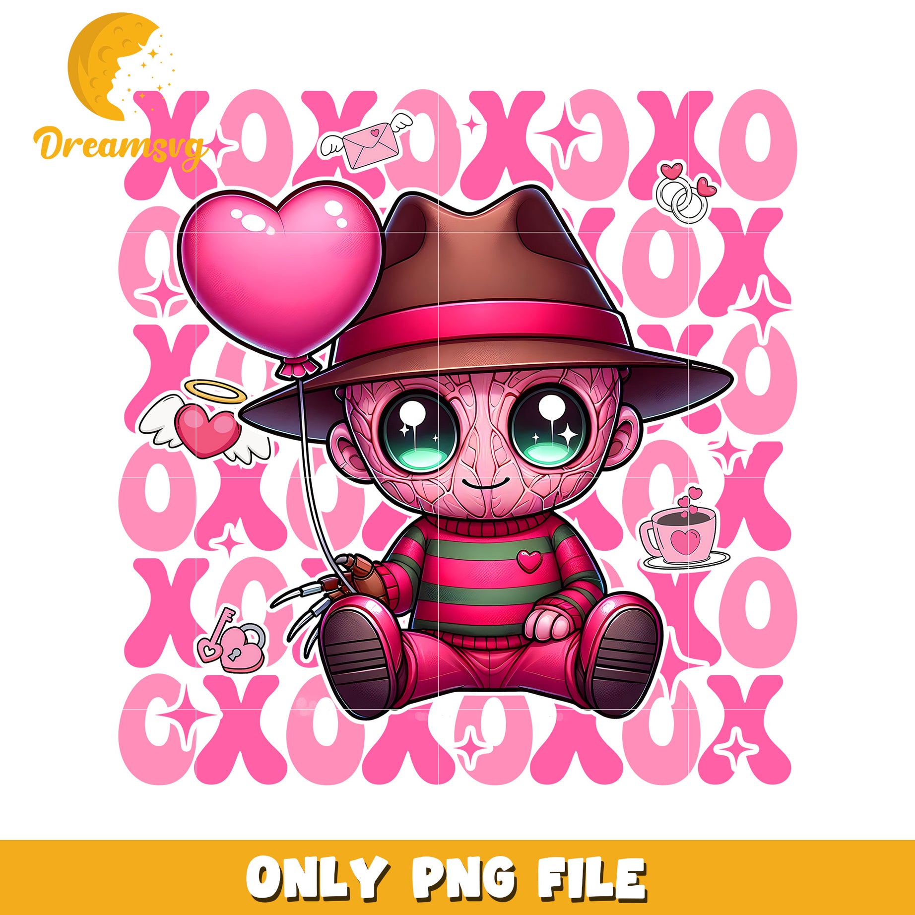 Cute Freddy Valentine PNG