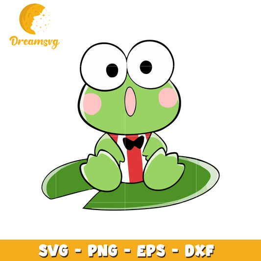 Cute Frog Character SVG Design for Crafts and Projects