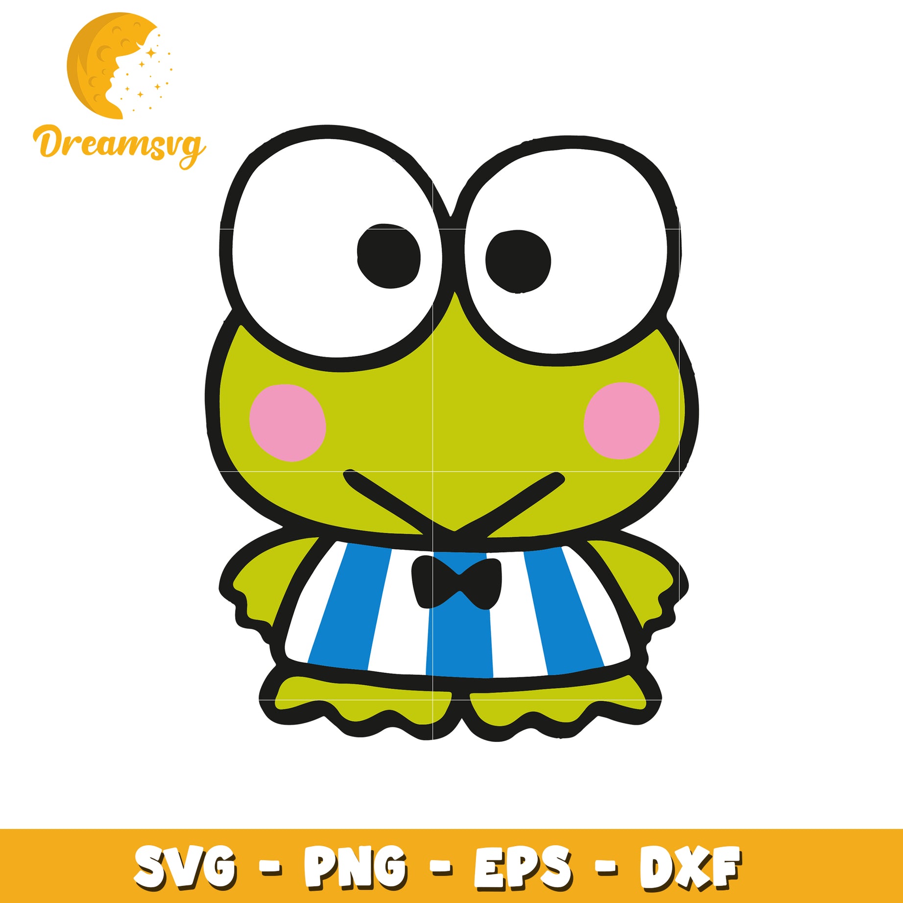 Cute Frog Character SVG Design for Fun Crafting Projects
