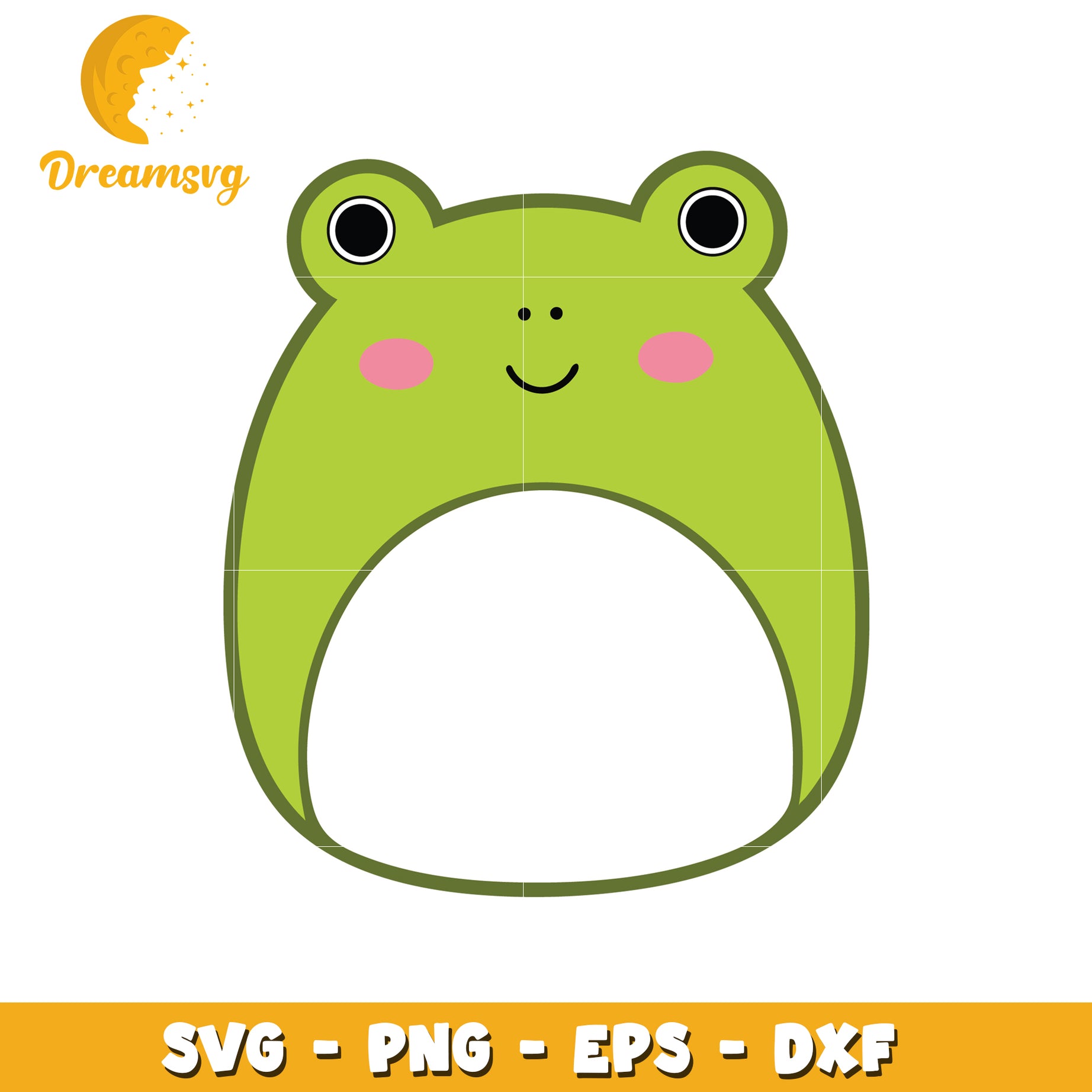 Cute Frog SVG PNG EPS DXF Cut File