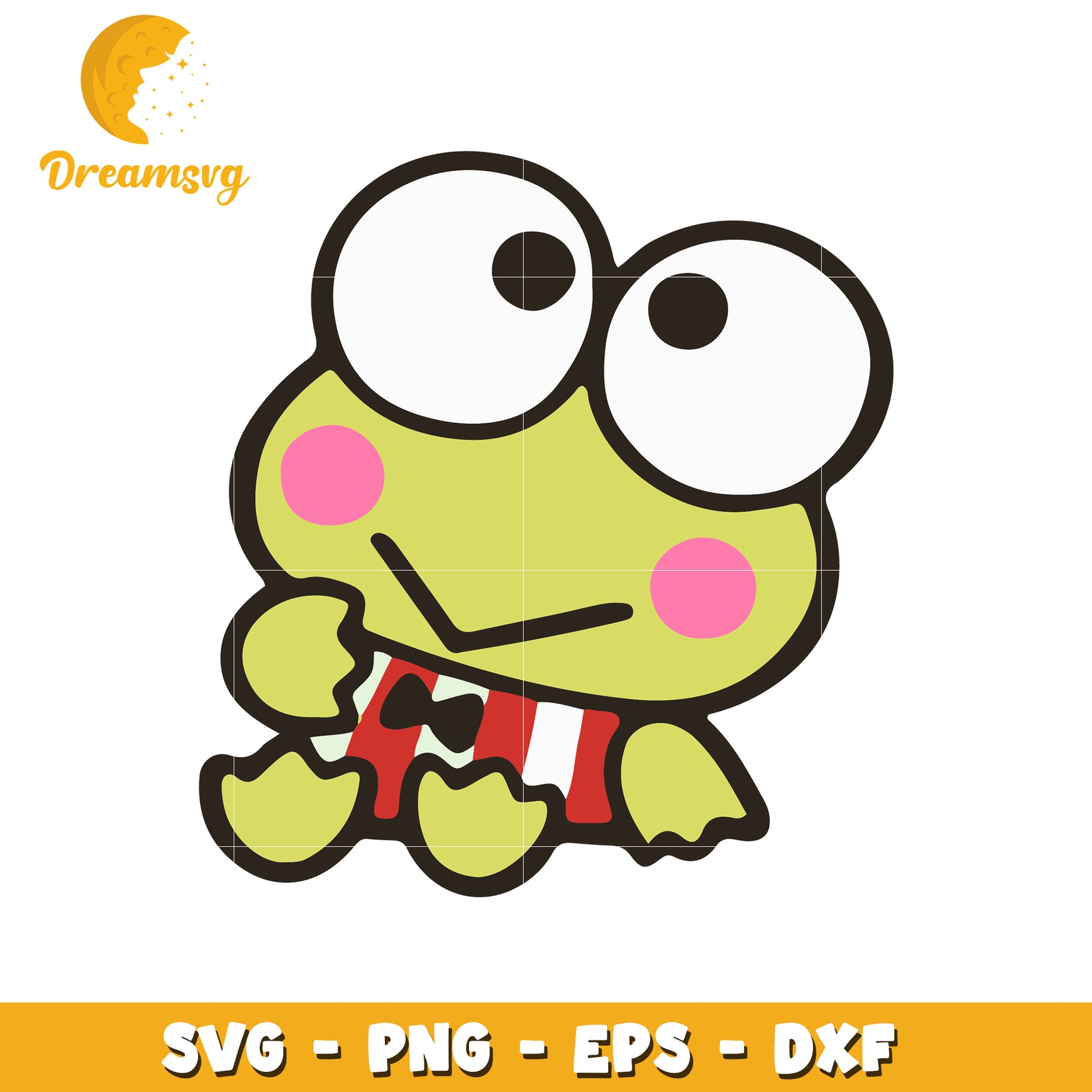 Cute Frog SVG PNG EPS DXF Cut File