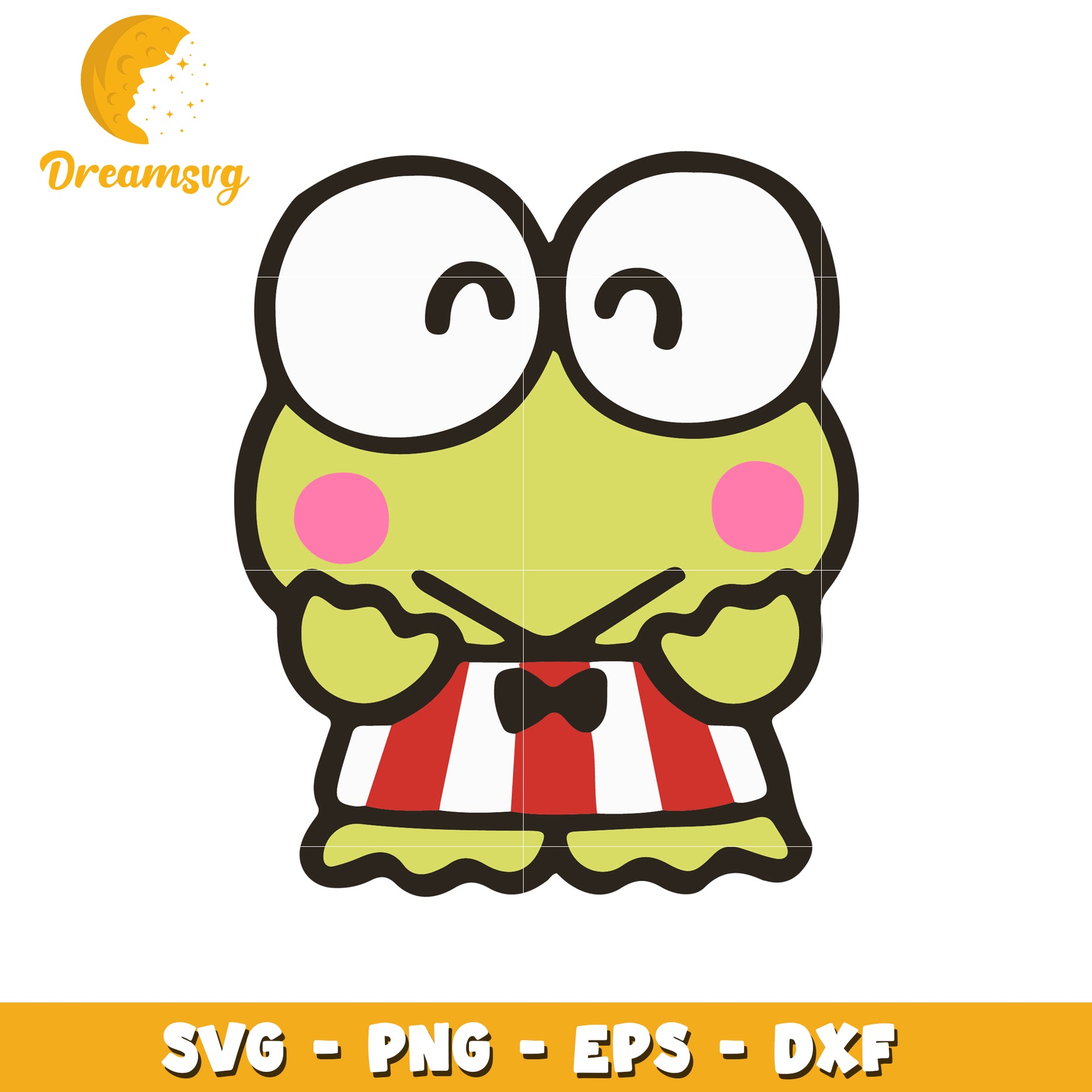 Cute Frog SVG PNG EPS DXF Files