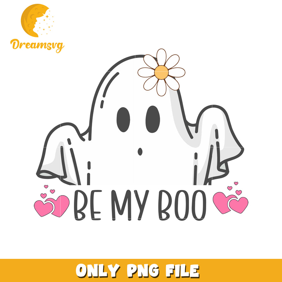 Cute Ghost PNG Be My Boo Design